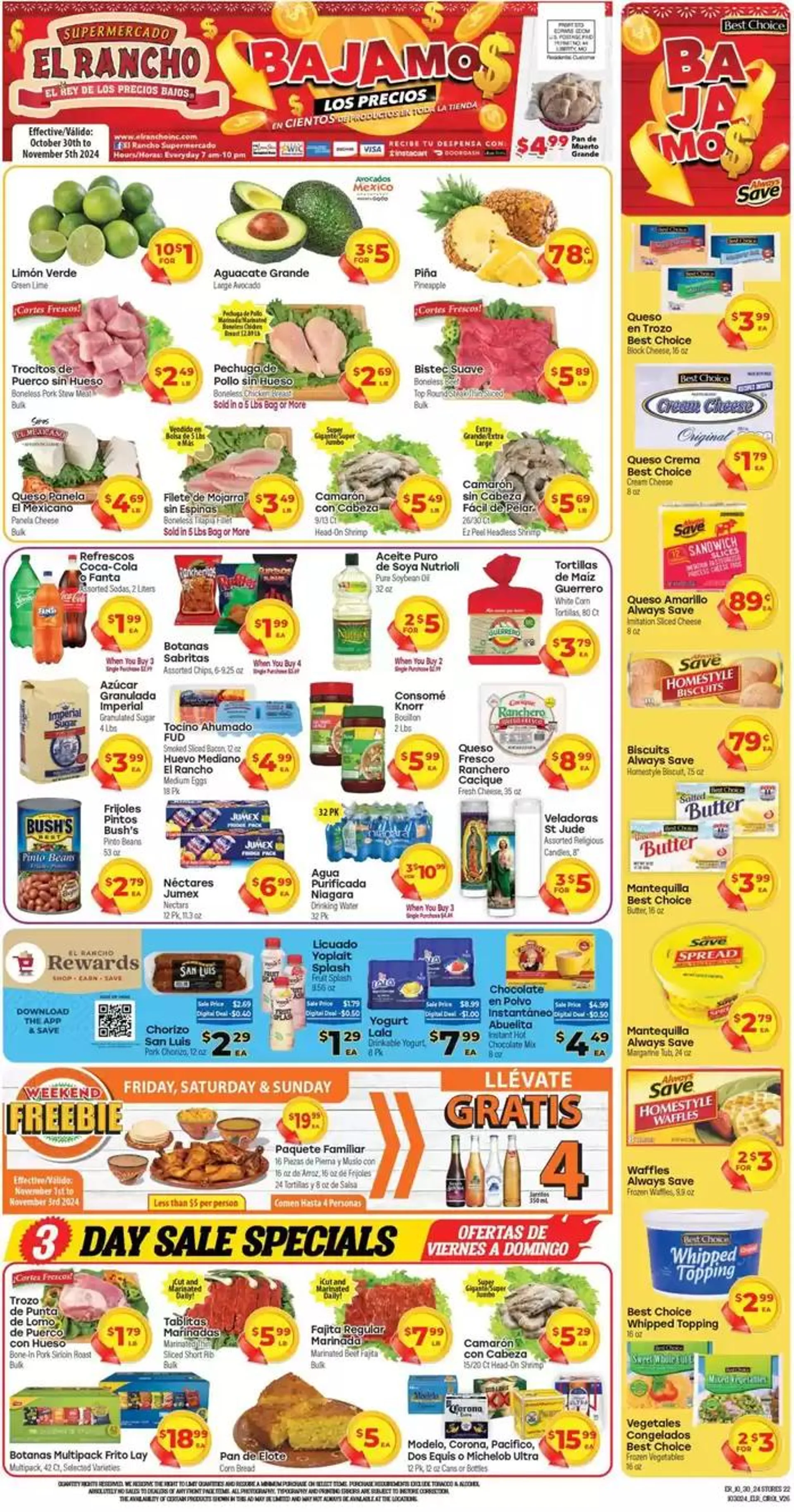 Supermercado El Rancho Weekly ad - 1