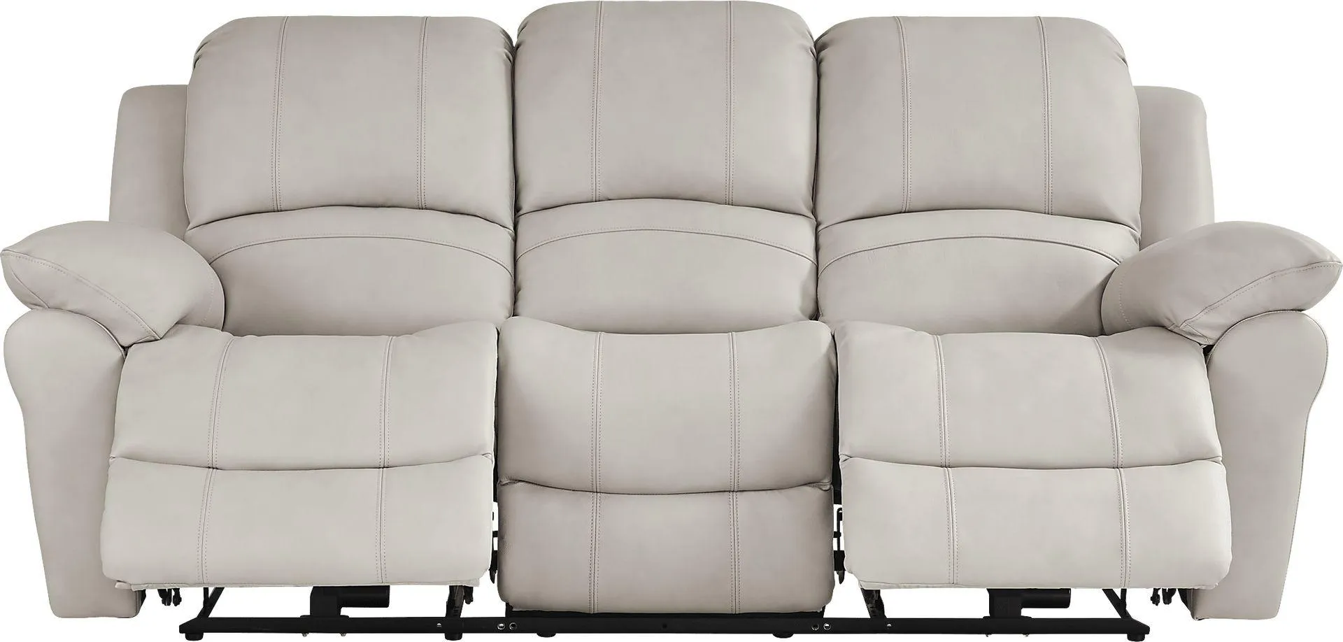 Vercelli Way Leather Non-Power Reclining Sofa