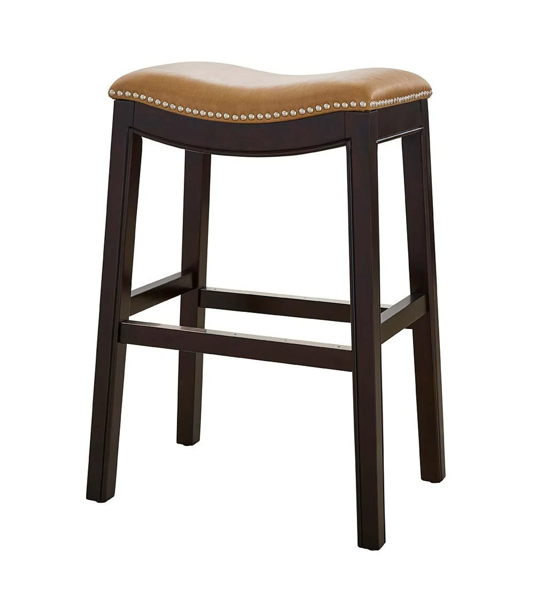 Lena Saddle Seat Barstool - Tan