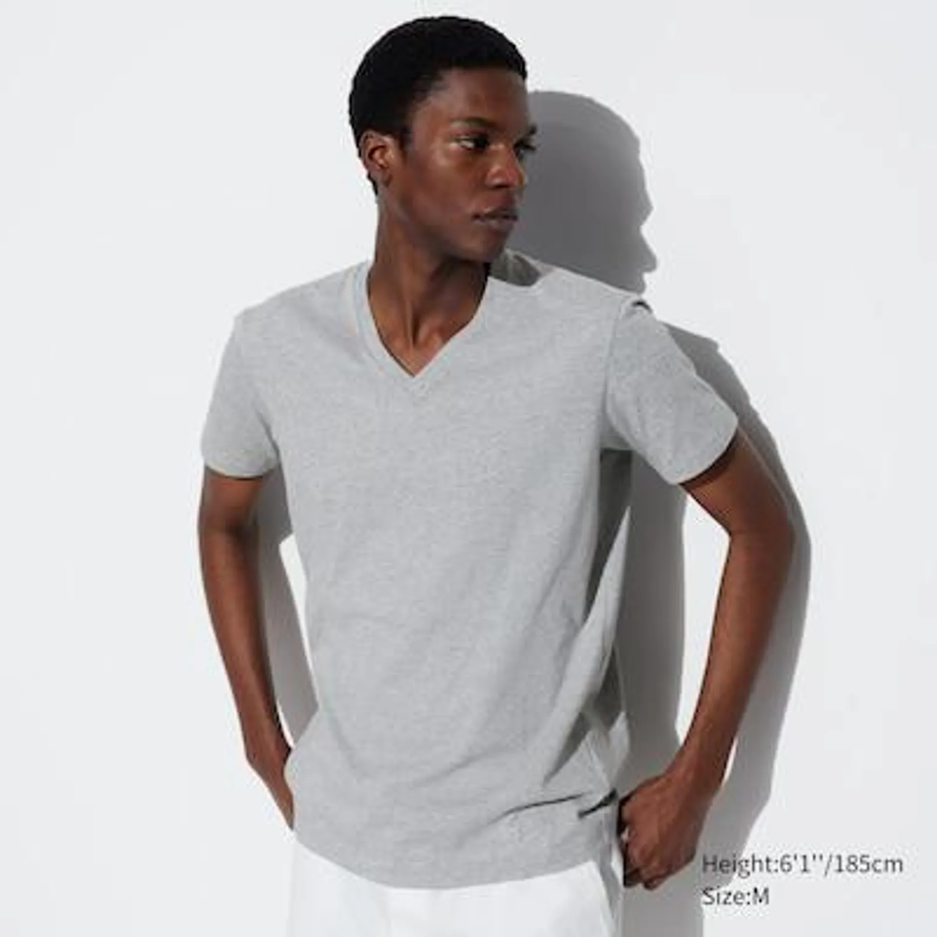 Dry V-Neck Short-Sleeve Color T-Shirt