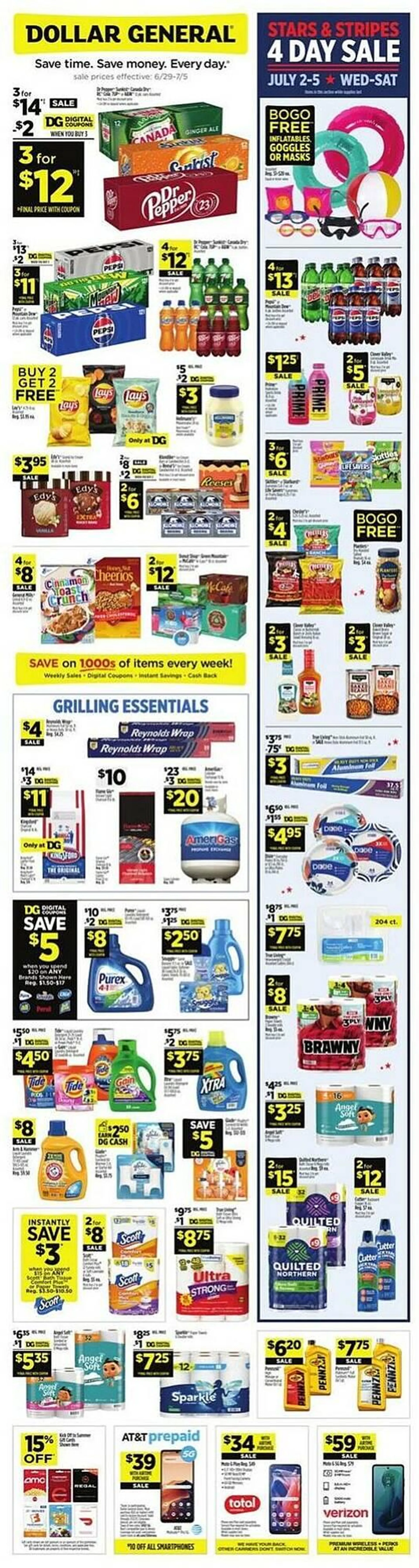 Weekly ad Dollar General Weekly Ad from June 29 to July 5 2025 - Page 1