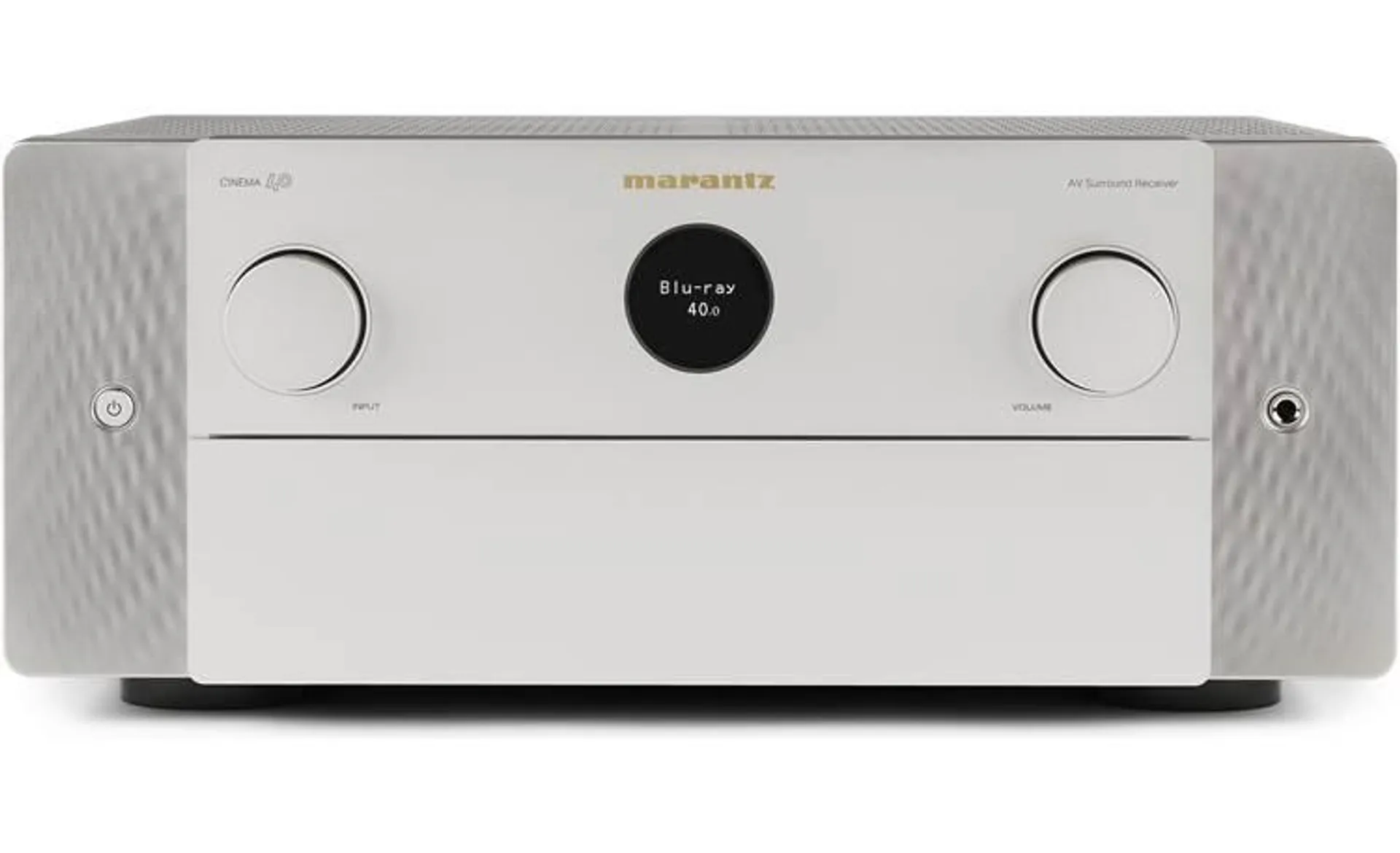 Marantz Cinema 40 9.4-channel home theater receiver with Dolby Atmos®, Bluetooth®, Apple AirPlay® 2, and Amazon Alexa compatibility (Silver Gold)