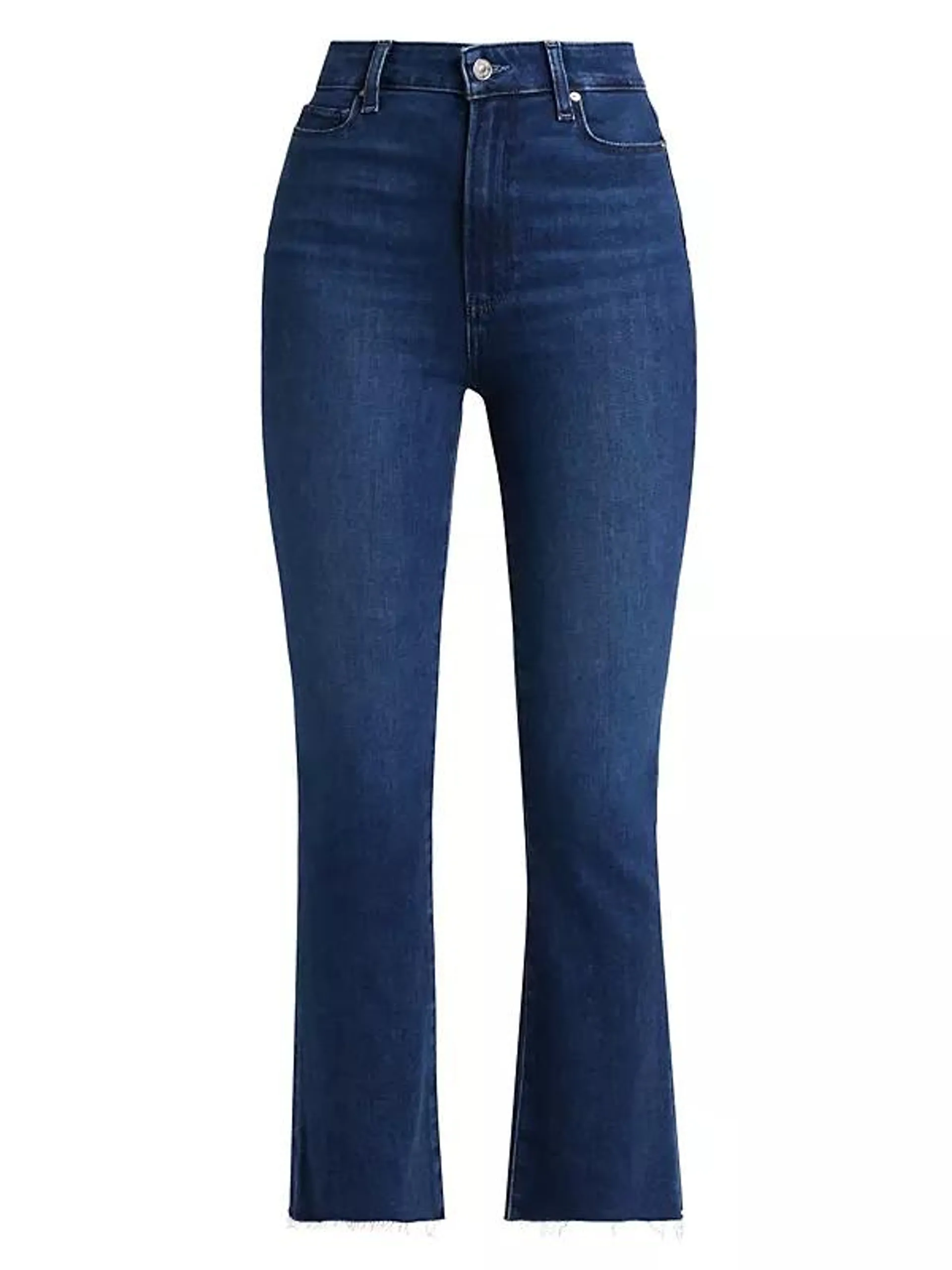 Claudine High-Rise Stretch Cropped Flare Jeans