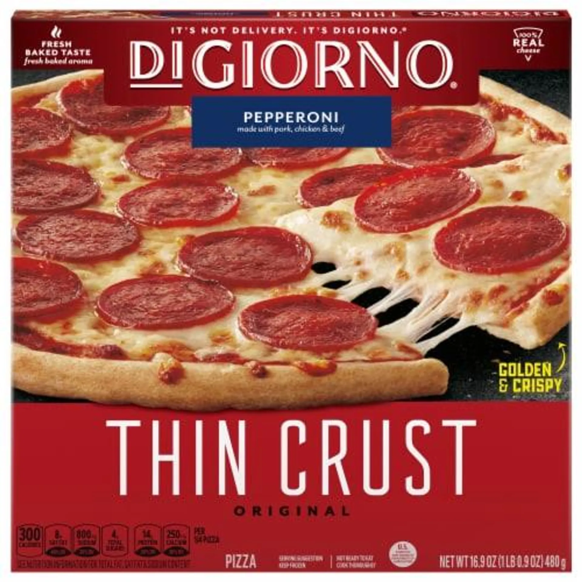 DIGIORNO Classic Thin Crust Pepperoni Pizza