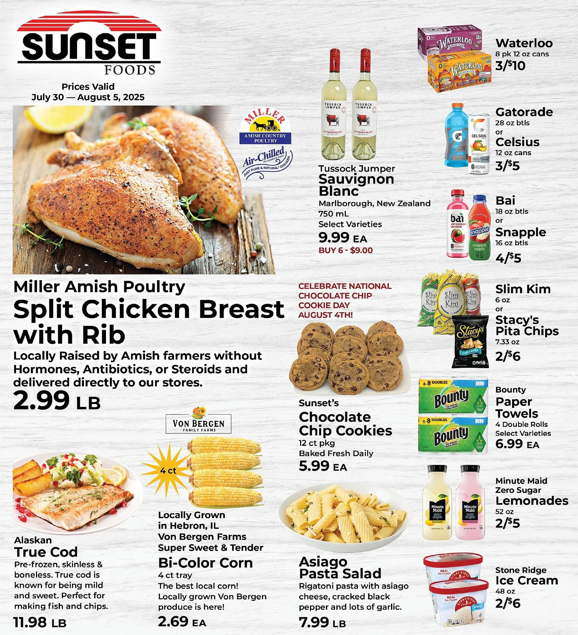 Weekly ad Sunset Foods Weekly Ad from July 30 to August 5 2025 - Page 1