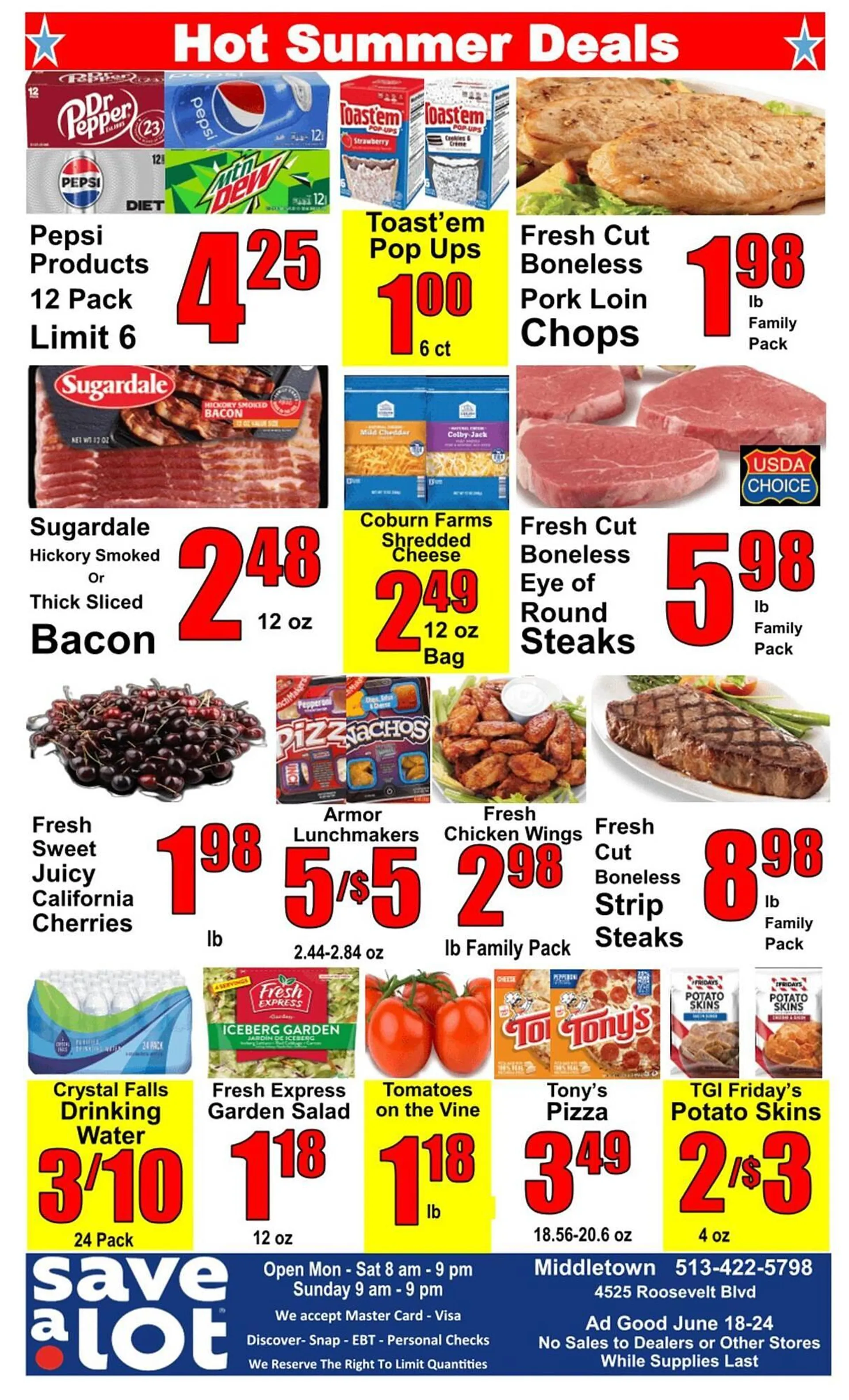 Weekly ad Save a Lot Weekly Ad from June 18 to June 24 2025 - Page 1