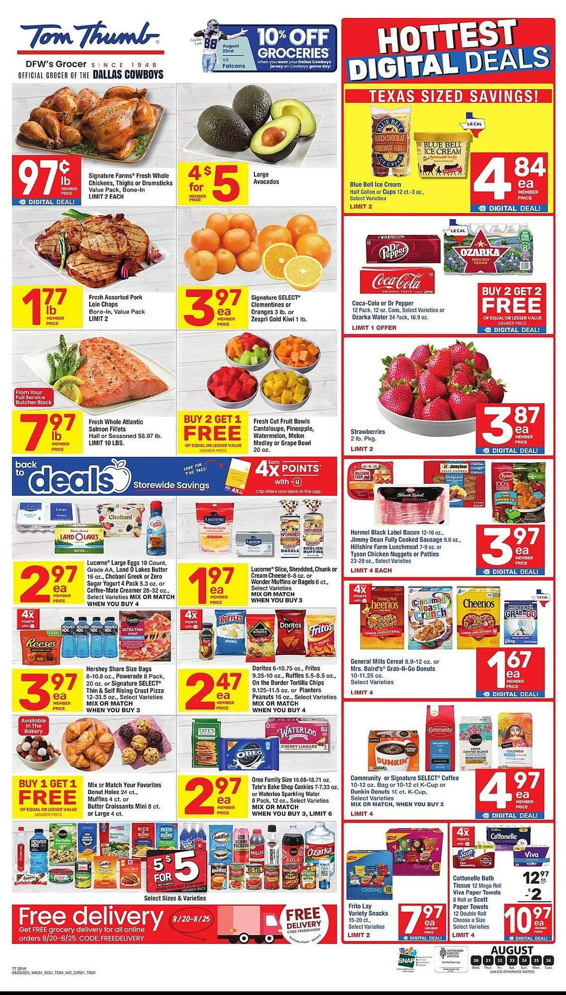 Weekly ad Tom Thumb Weekly Ad from August 20 to August 26 2025 - Page 1