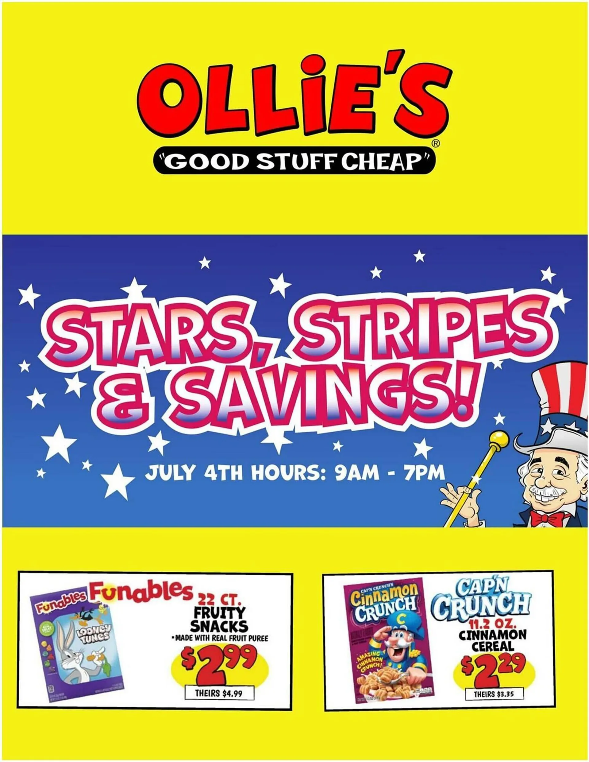 Weekly ad Ollie's Weekly Ad from July 4 to July 9 2025 - Page 1