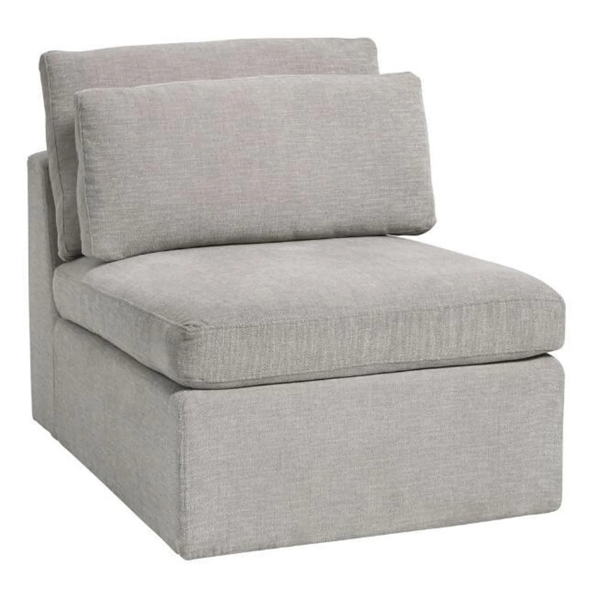 Emmett Gray Modular Sectional Armless Chair