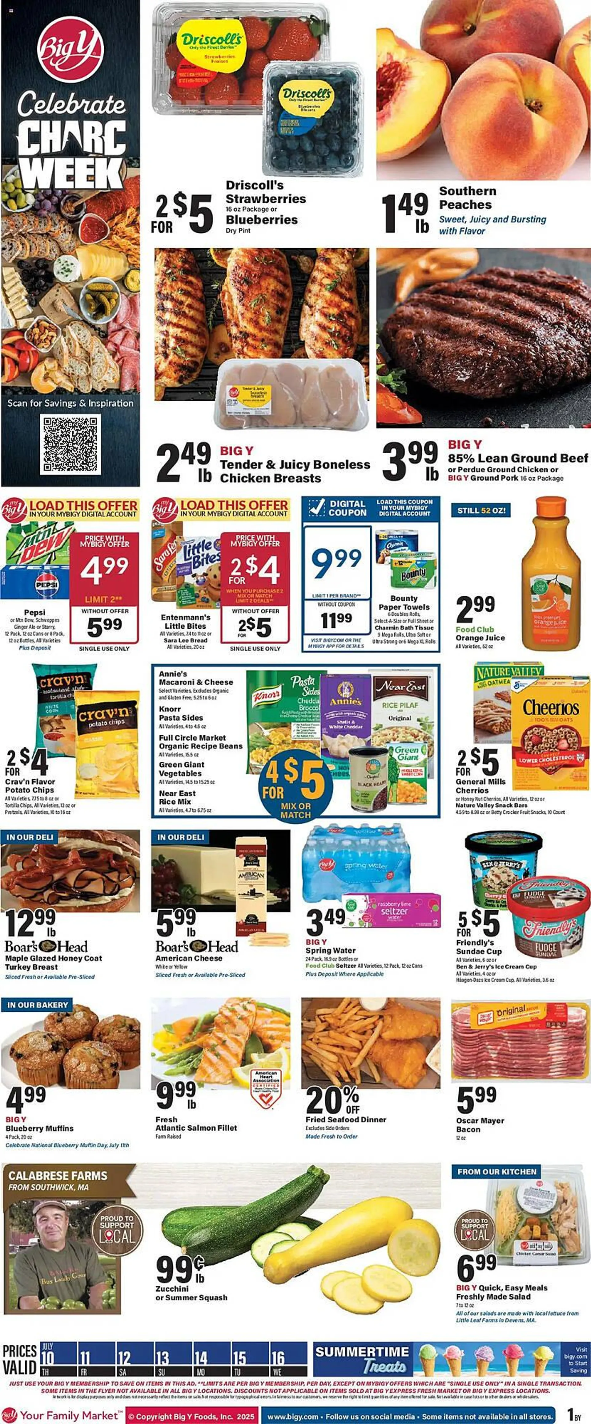 Weekly ad Big Y Weekly Ad from July 10 to July 17 2025 - Page 1