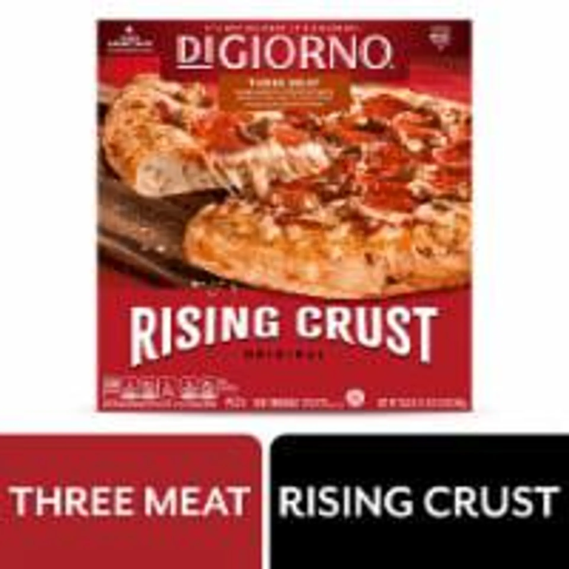 DIGIORNO® Three Meat Rising Crust Frozen Pizza