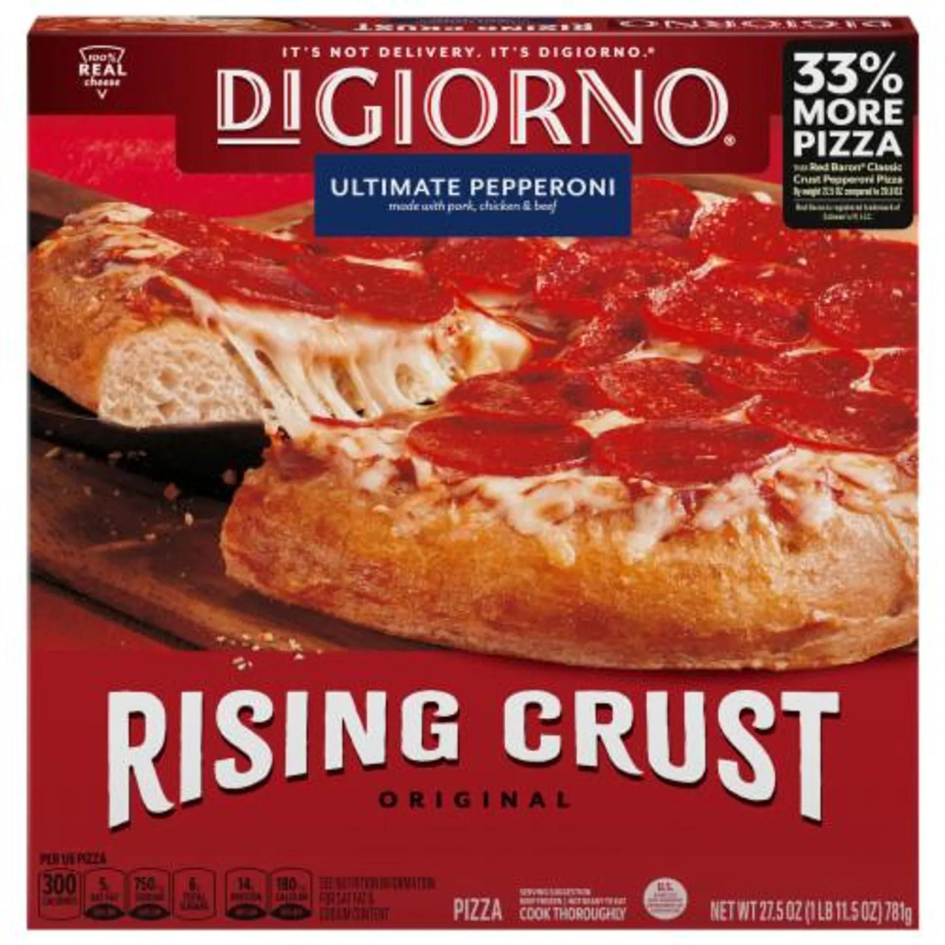 DIGIORNO® Original Rising Crust Pepperoni Frozen Pizza