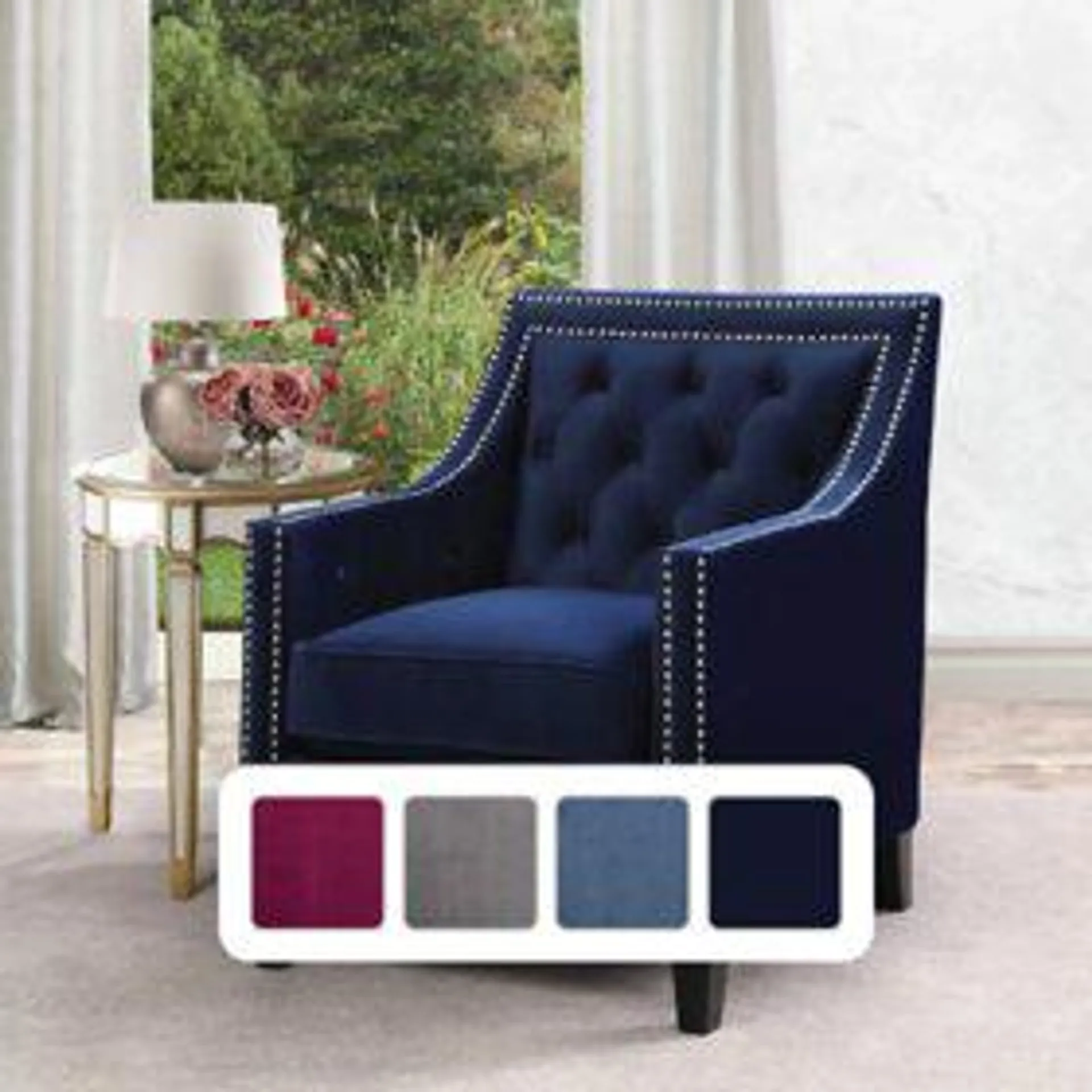 Society Den Teagan Accent Chair, Assorted Colors