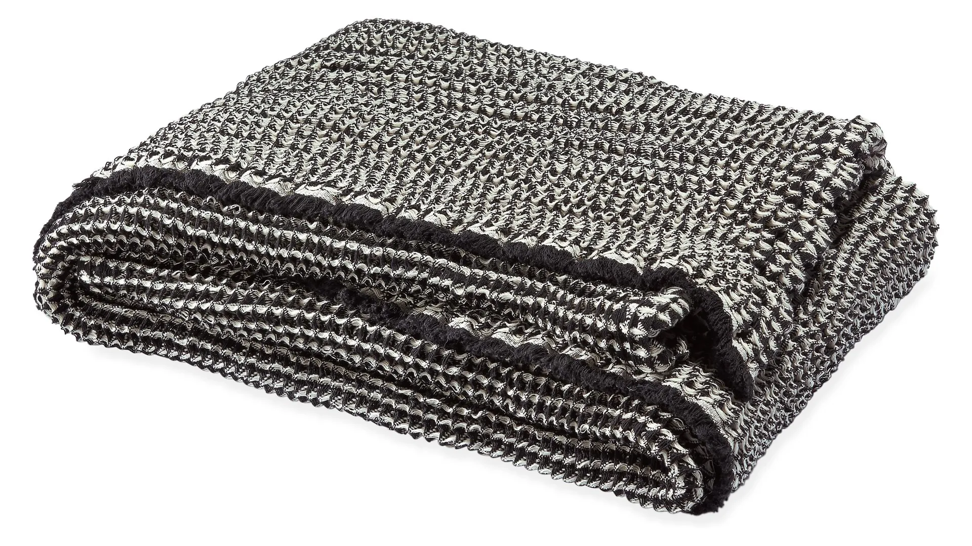 Anika Throw Blanket in Black