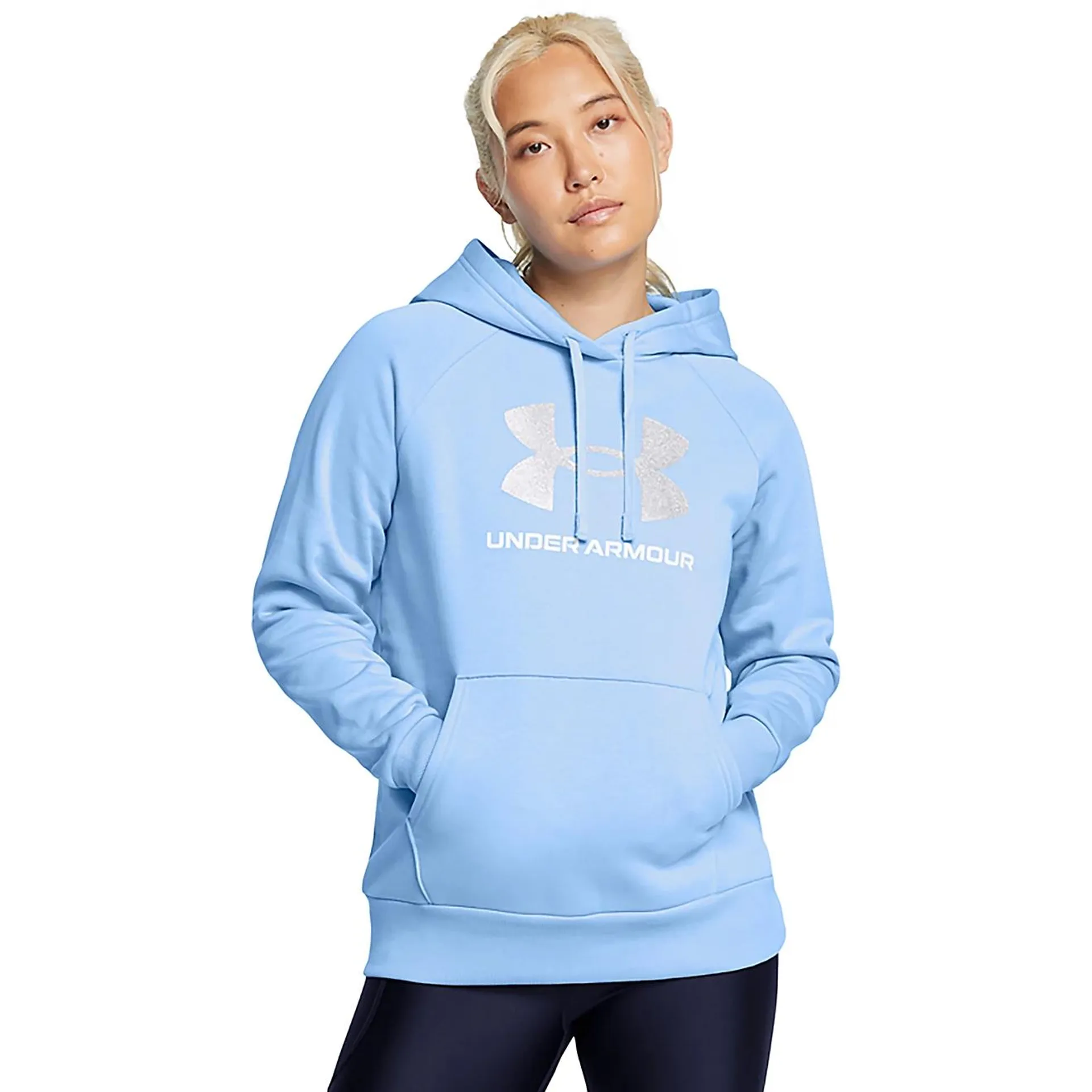 Under Armour Women's Rival Glitter Big Logo Hoodie