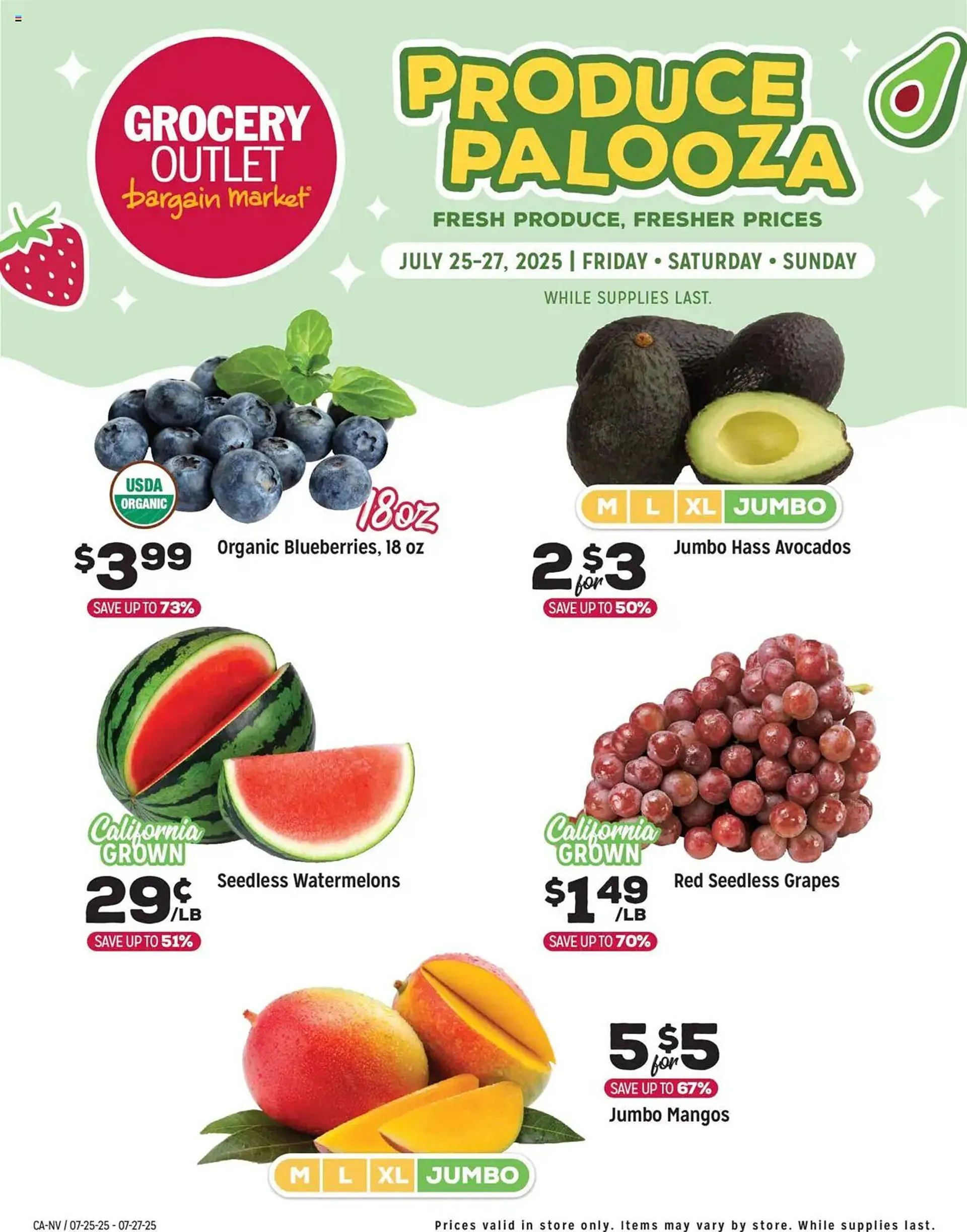 Weekly ad Grocery Outlet Weekly Ad from July 26 to July 30 2025 - Page 1