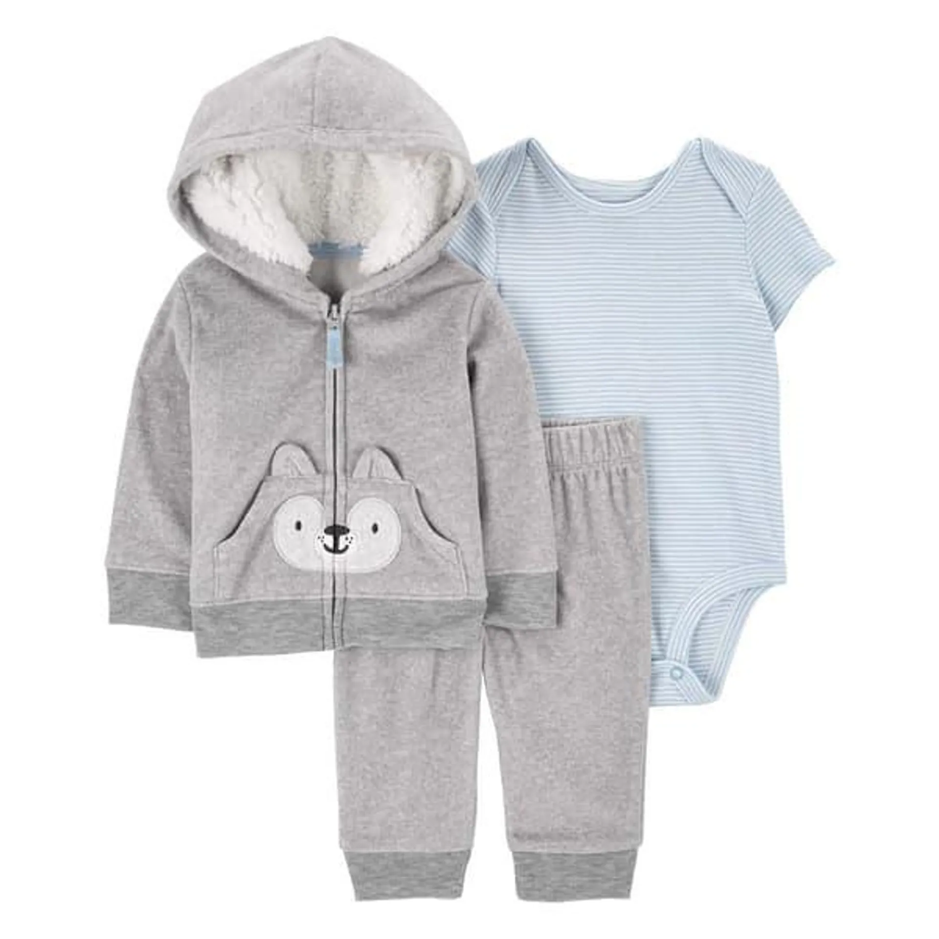 Baby Boy (3-24M) Carter’s® 3pc. Fox Pocket Hoodie & Jacket Set