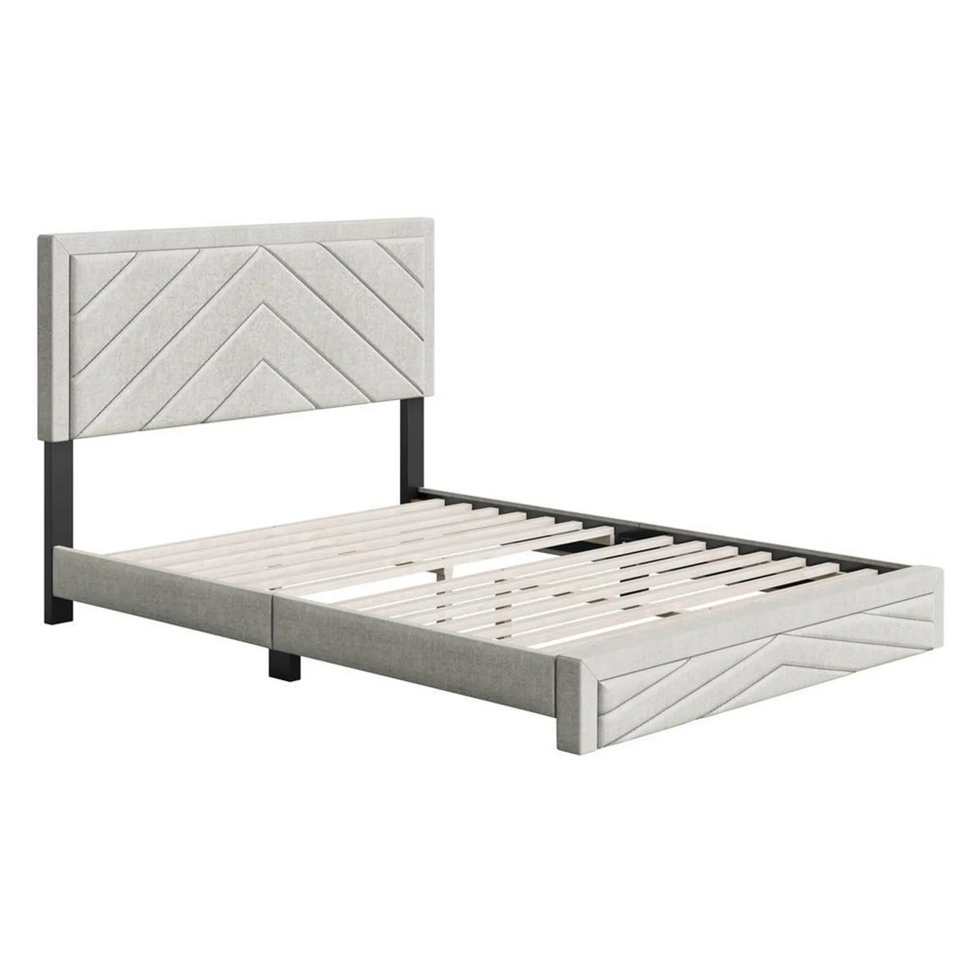 Batavia King Platform Bed - White