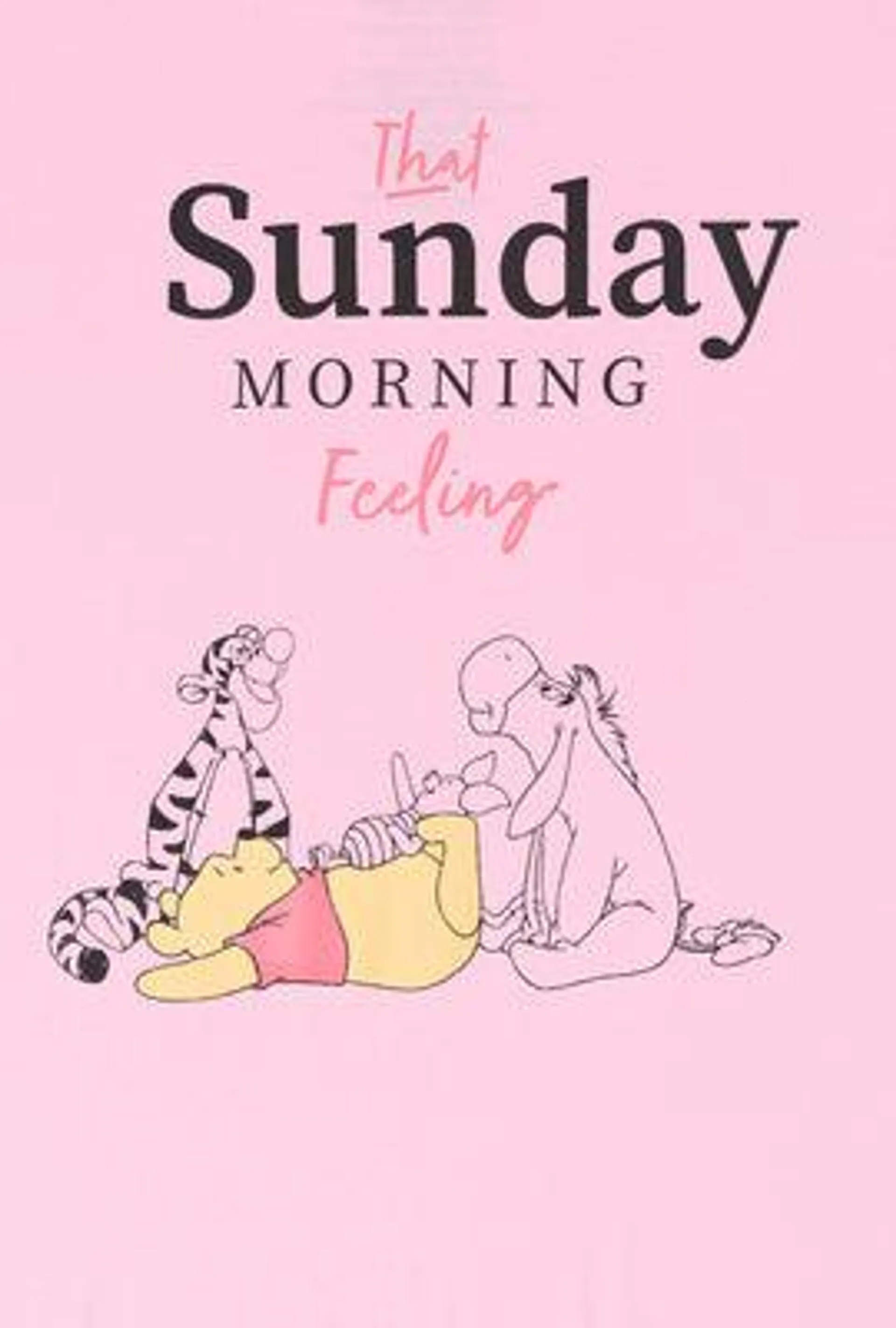 Sunday Winnie the Pooh Graphic Boyfriend T-Shirt