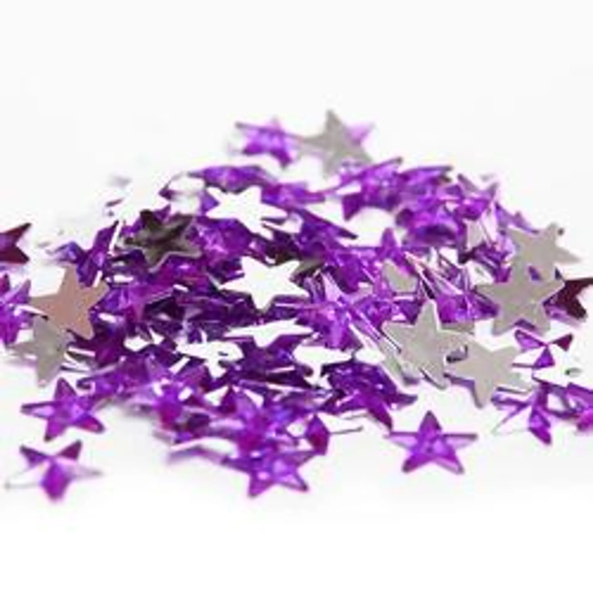 Purple Flat Back Star Rhinestones (Approx. 120 pieces)