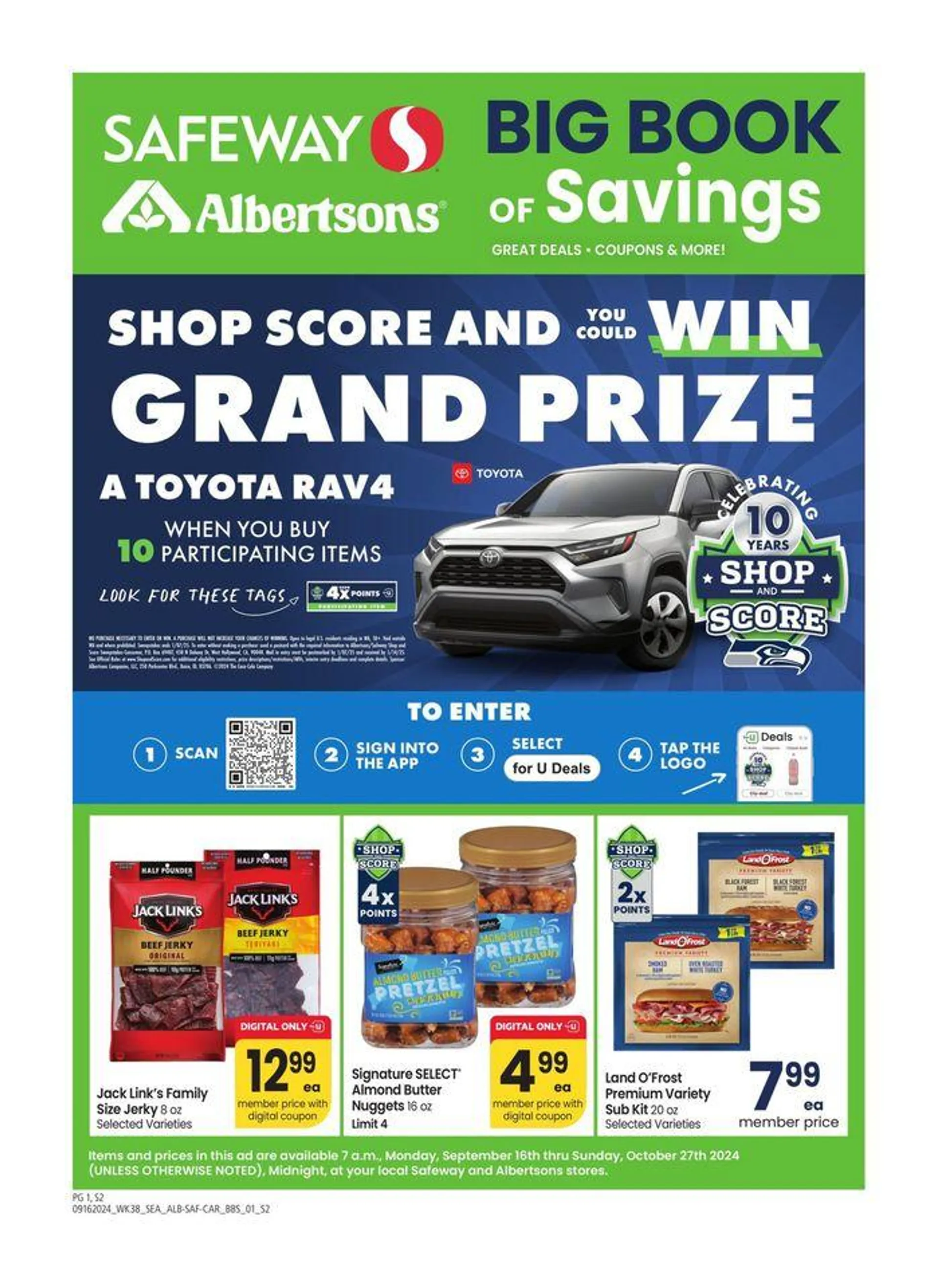 Weekly ad Albertsons - Seattle - BBS from September 16 to October 27 2024 - Page 1