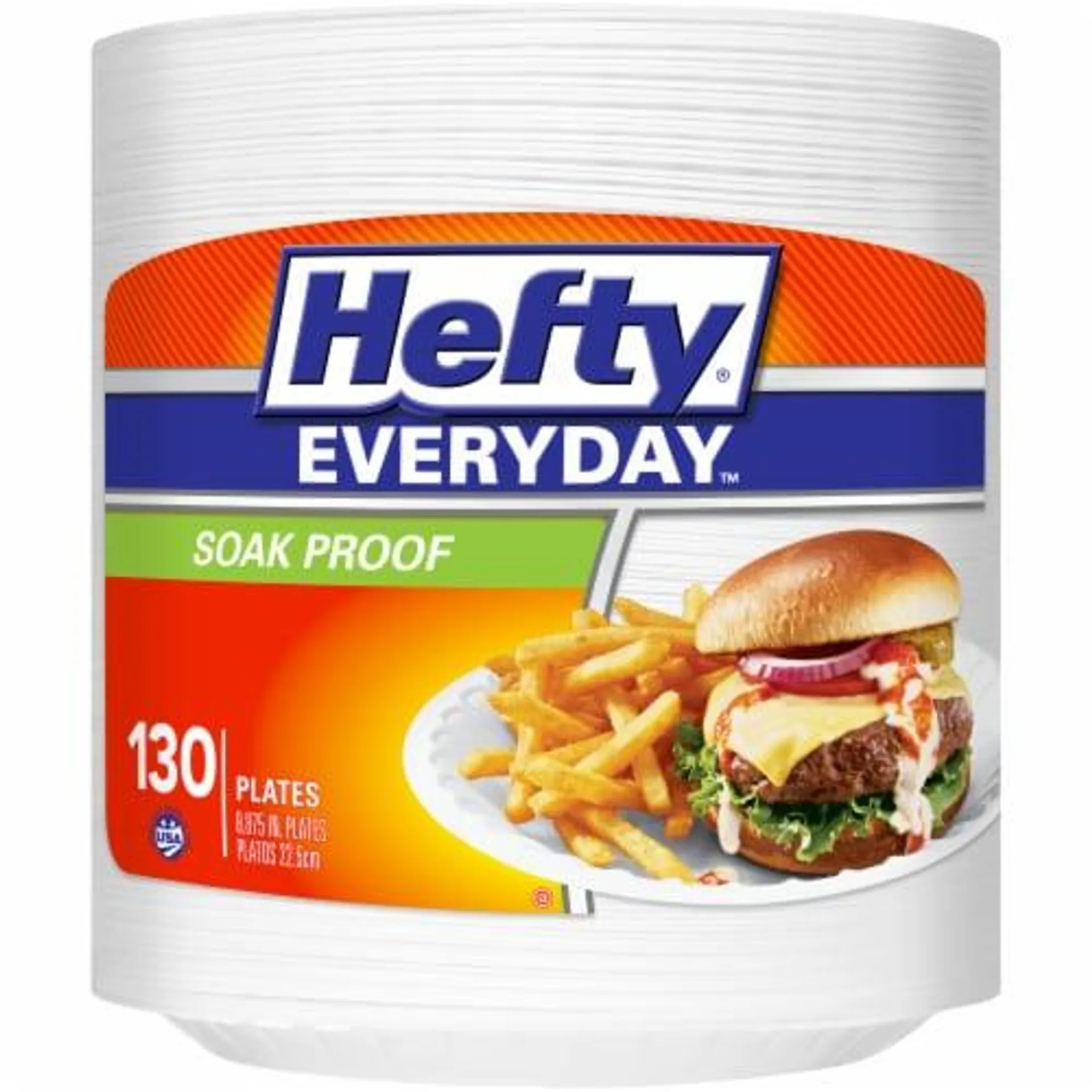 Hefty® Everyday™ Soak Proof White Foam Disposable Plates