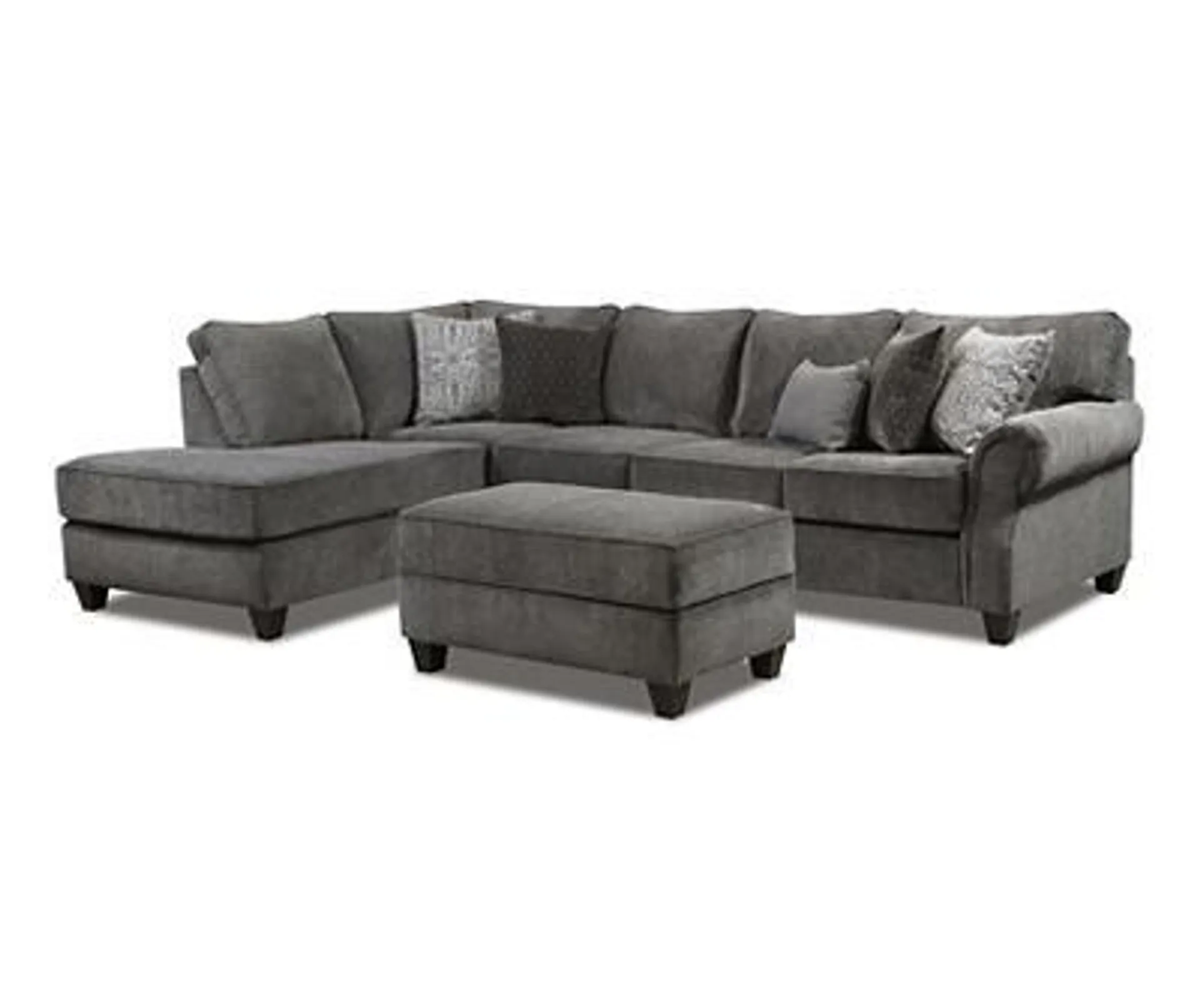 Broyhill Tripoli Slate Sectional & Ottoman Set