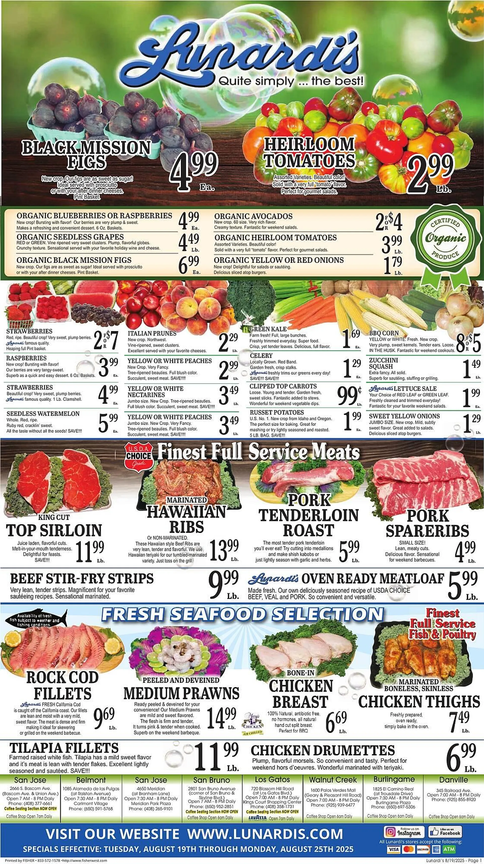 Weekly ad Lunardis Weekly Ad from August 19 to August 25 2025 - Page 1
