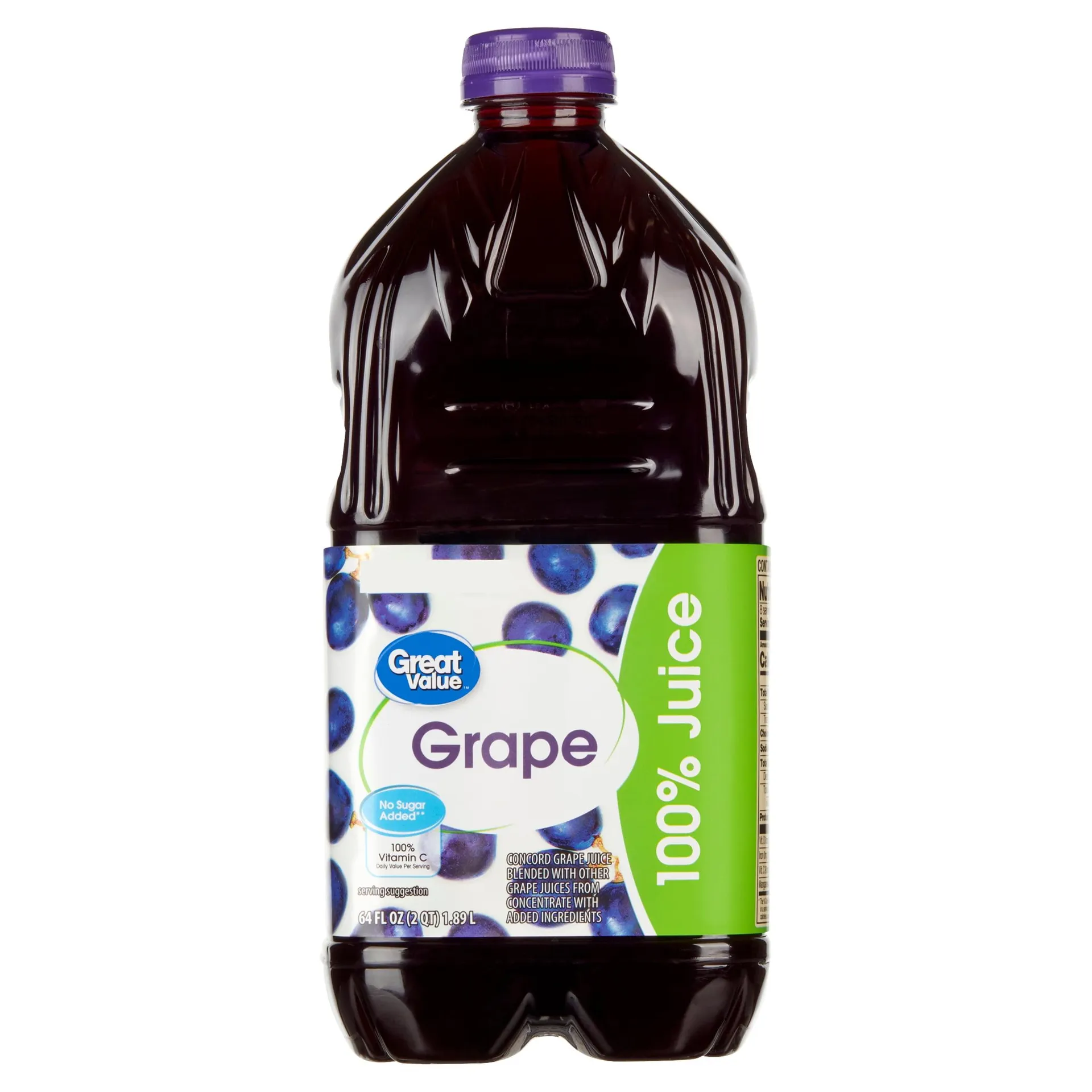 Great Value 100% Grape Juice, 64 fl oz