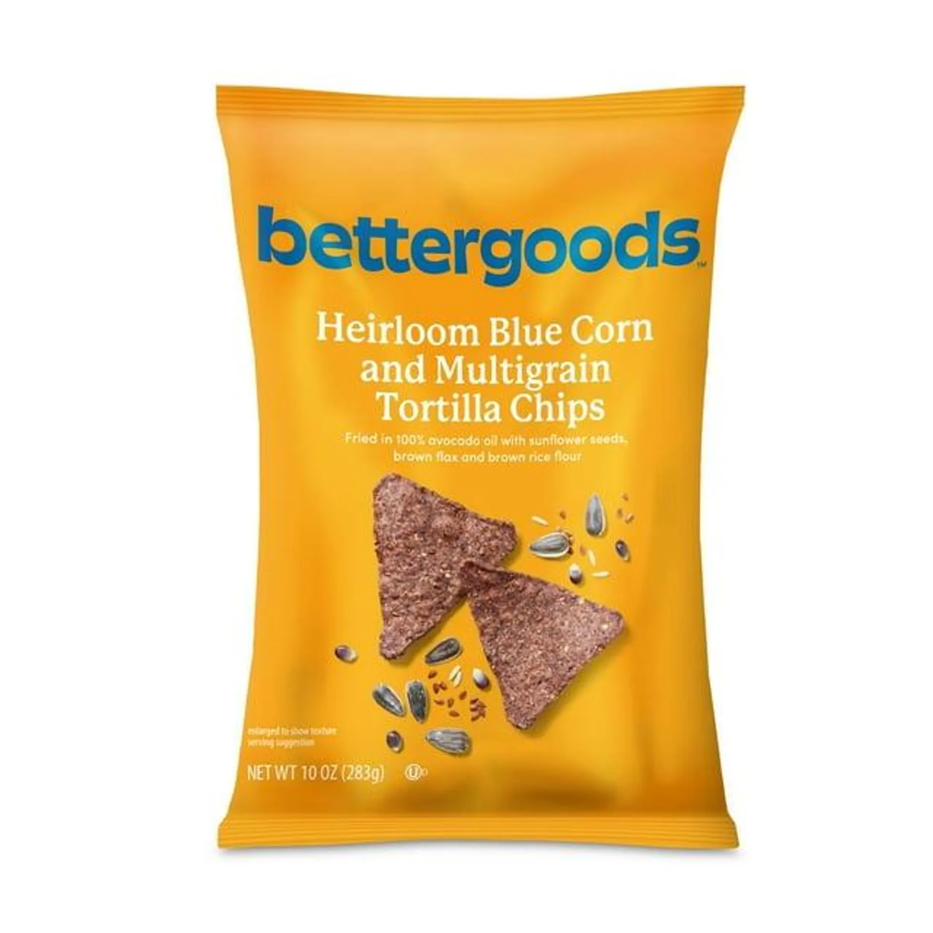 bettergoods Heirloom Blue Corn & Multigrain Tortilla Chips, 10 oz