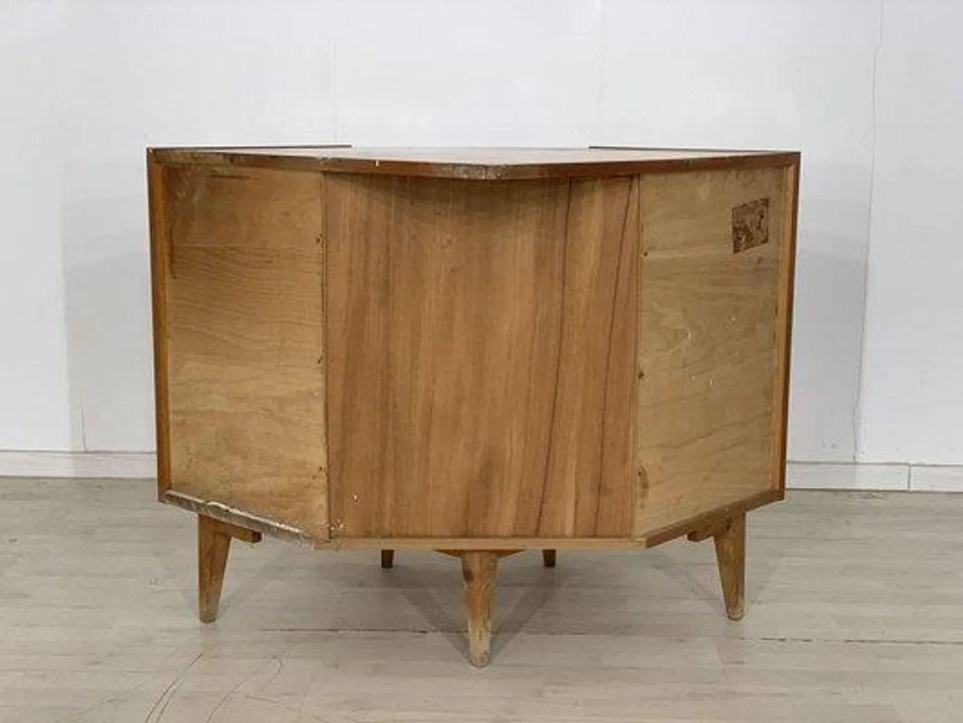 Mid-Century Corner Cabinet