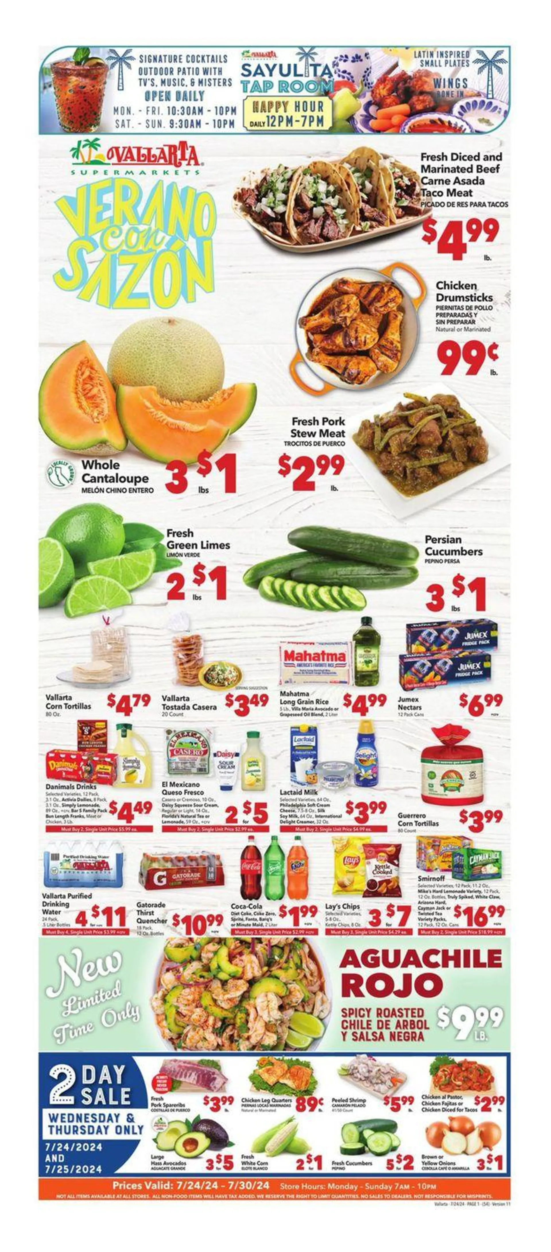 Weekly ad Verano Con Sazon from July 24 to July 30 2024 - Page 1