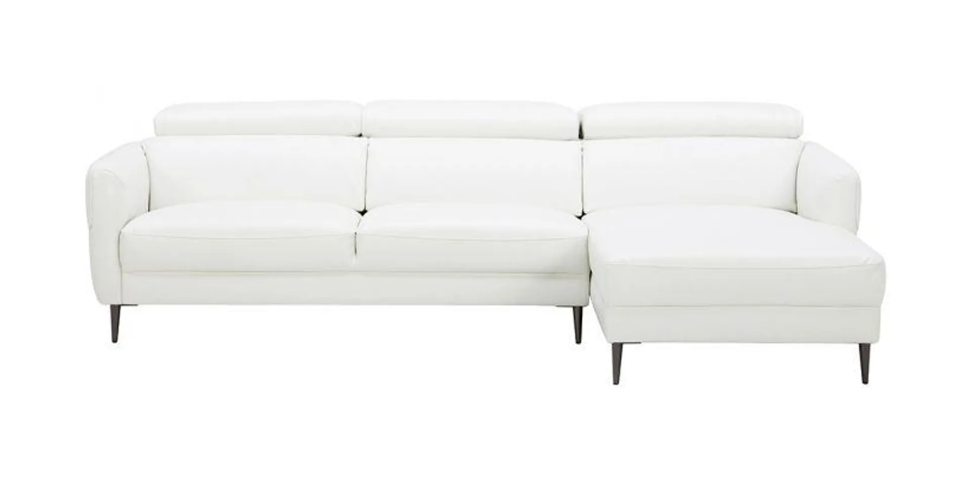 Luca Right Sectional Sofa White