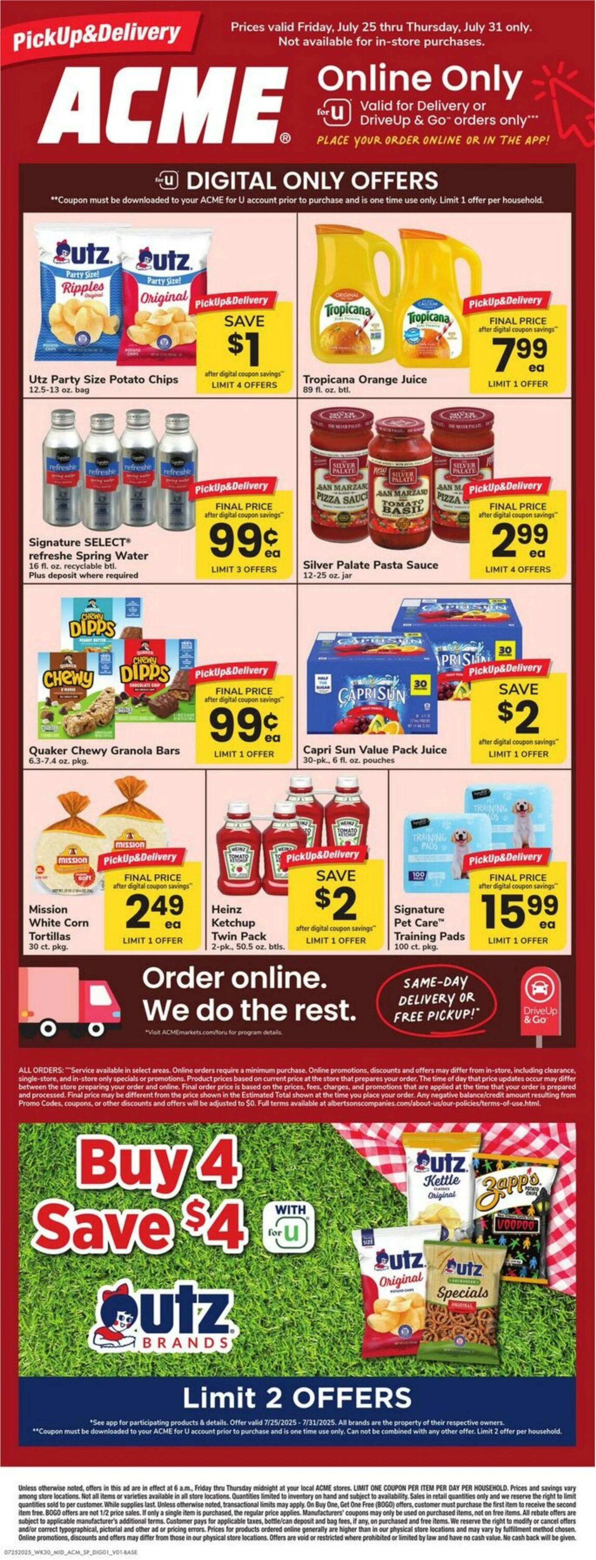 Weekly ad Acme Current weekly ad from July 25 to July 31 2025 - Page 1