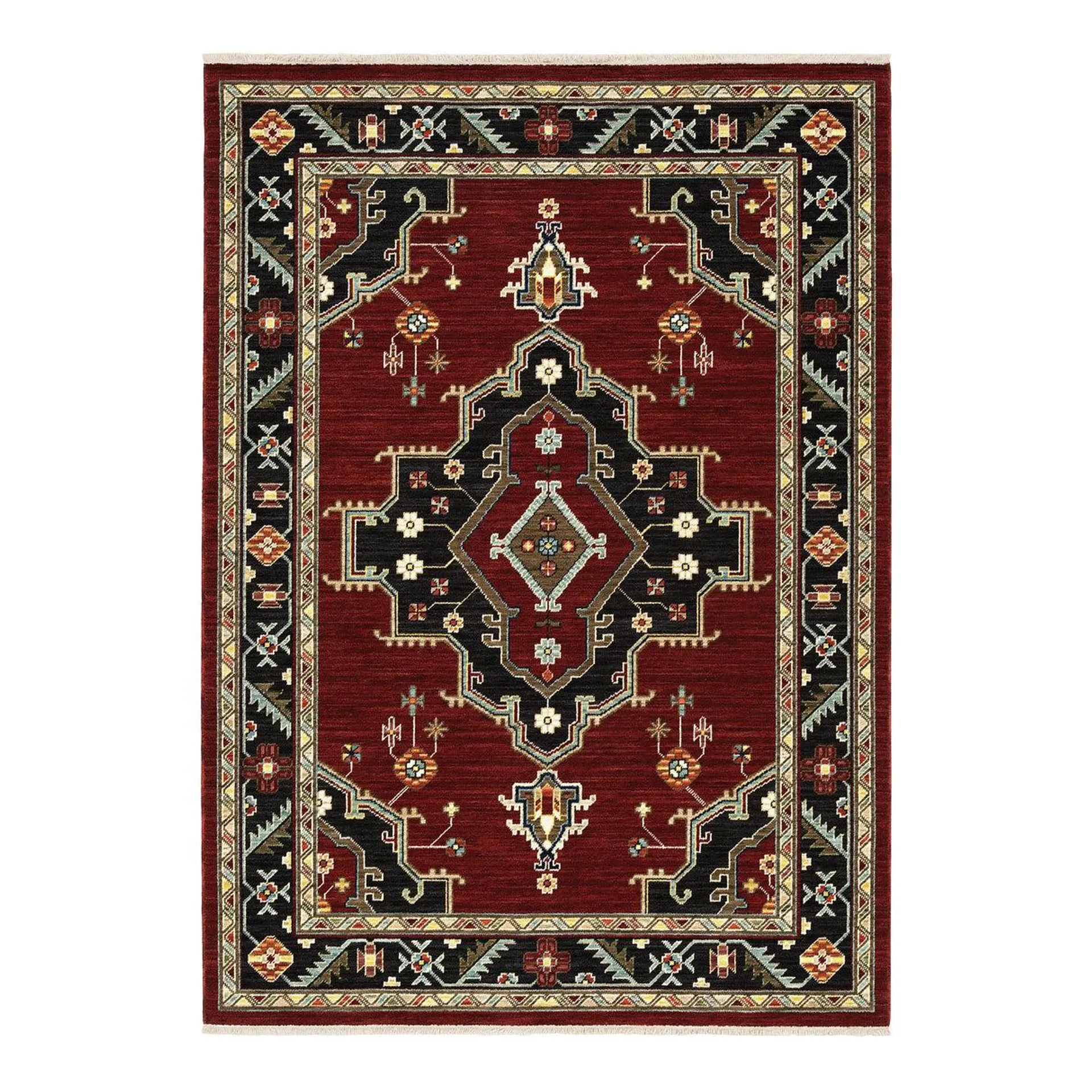 Laurenburg Border Wool Rug, 9'10" x 12'10"