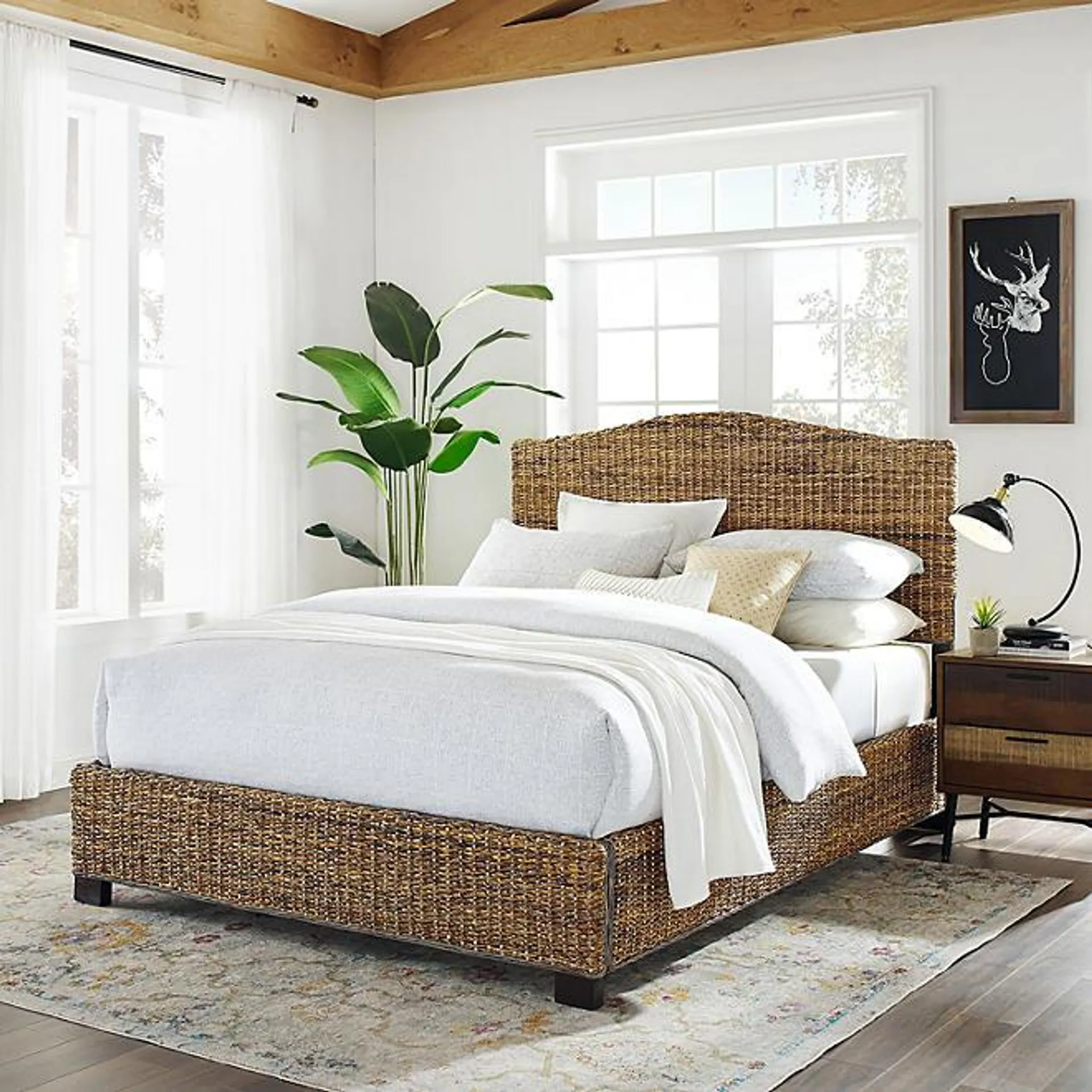 Crosley Furniture Natural Finish Serena Queen Bed