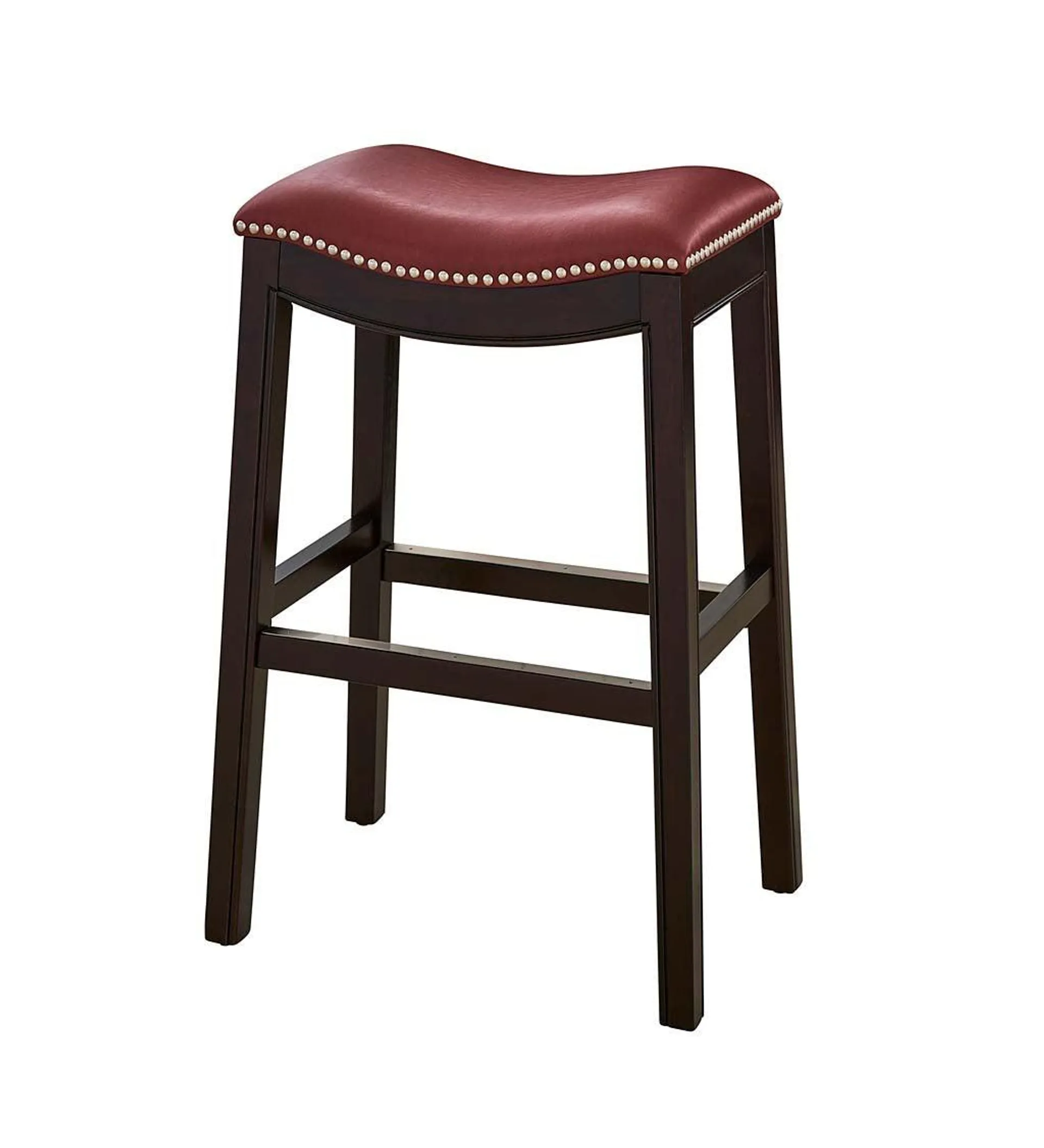 Lena Tall Saddle Seat Barstool - Red