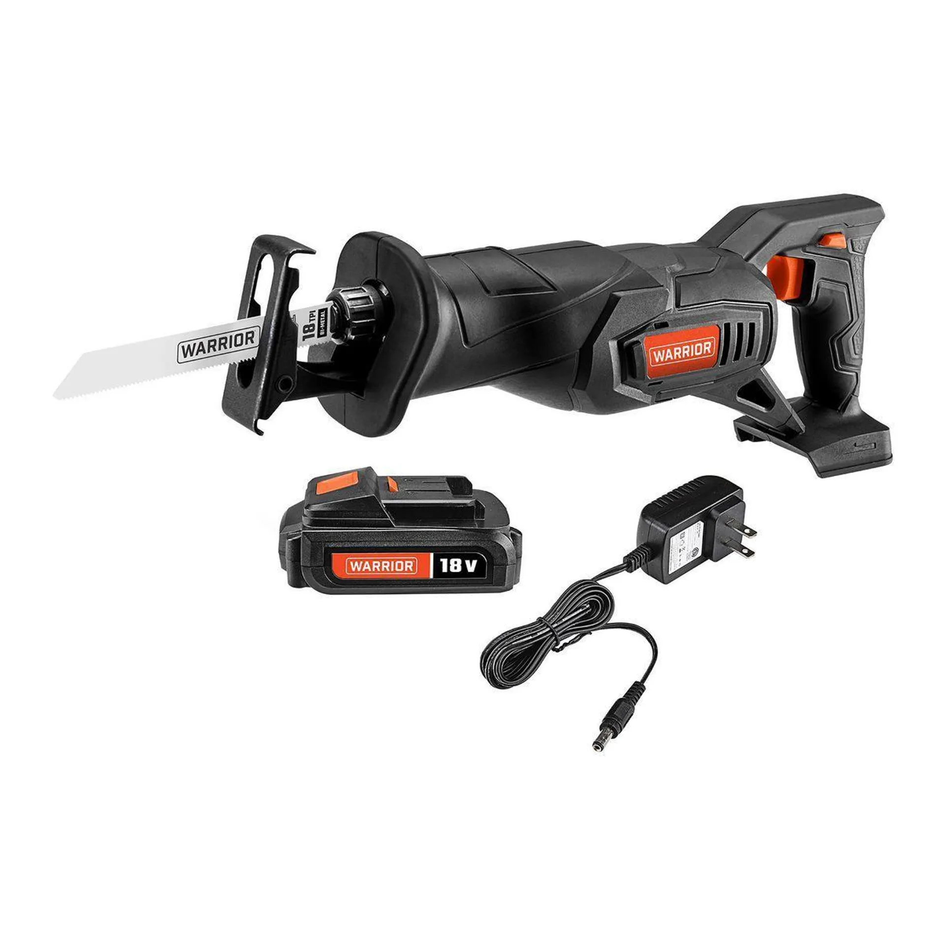 18V Cordless Reciprocating Saw Kit with Battery Charger