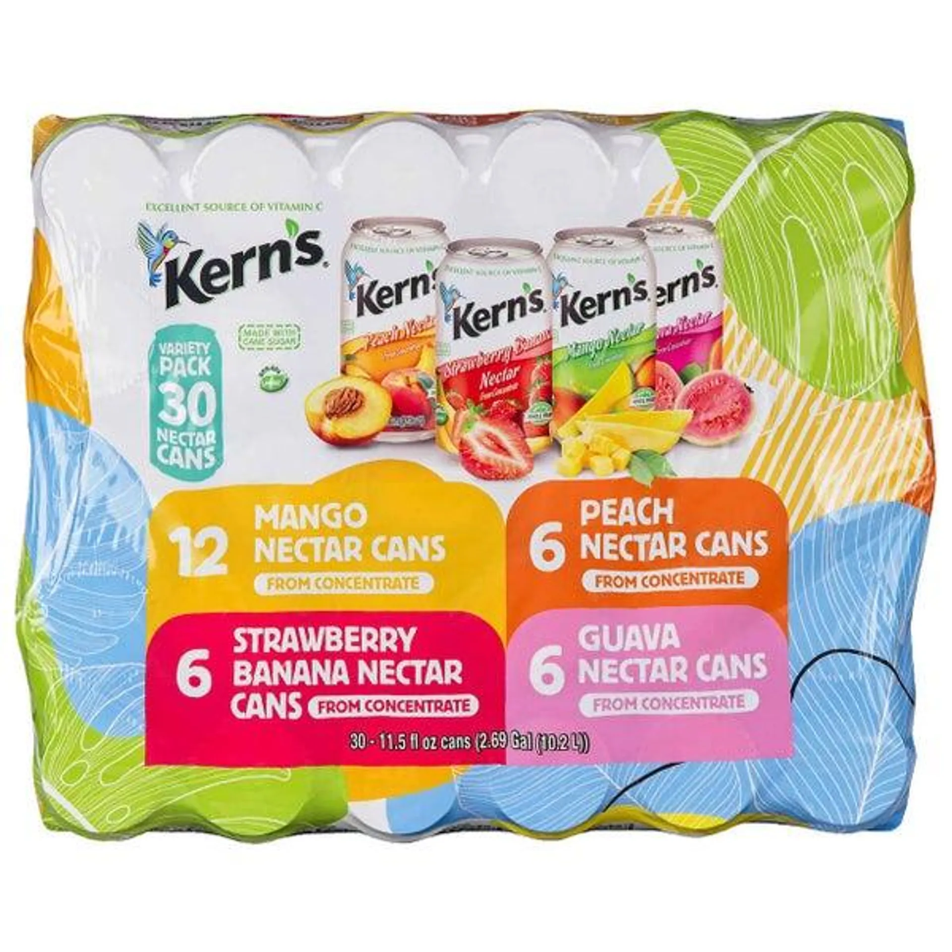 Kern's, Nectar Variety Pack, 11.5 fl oz, 30-Count