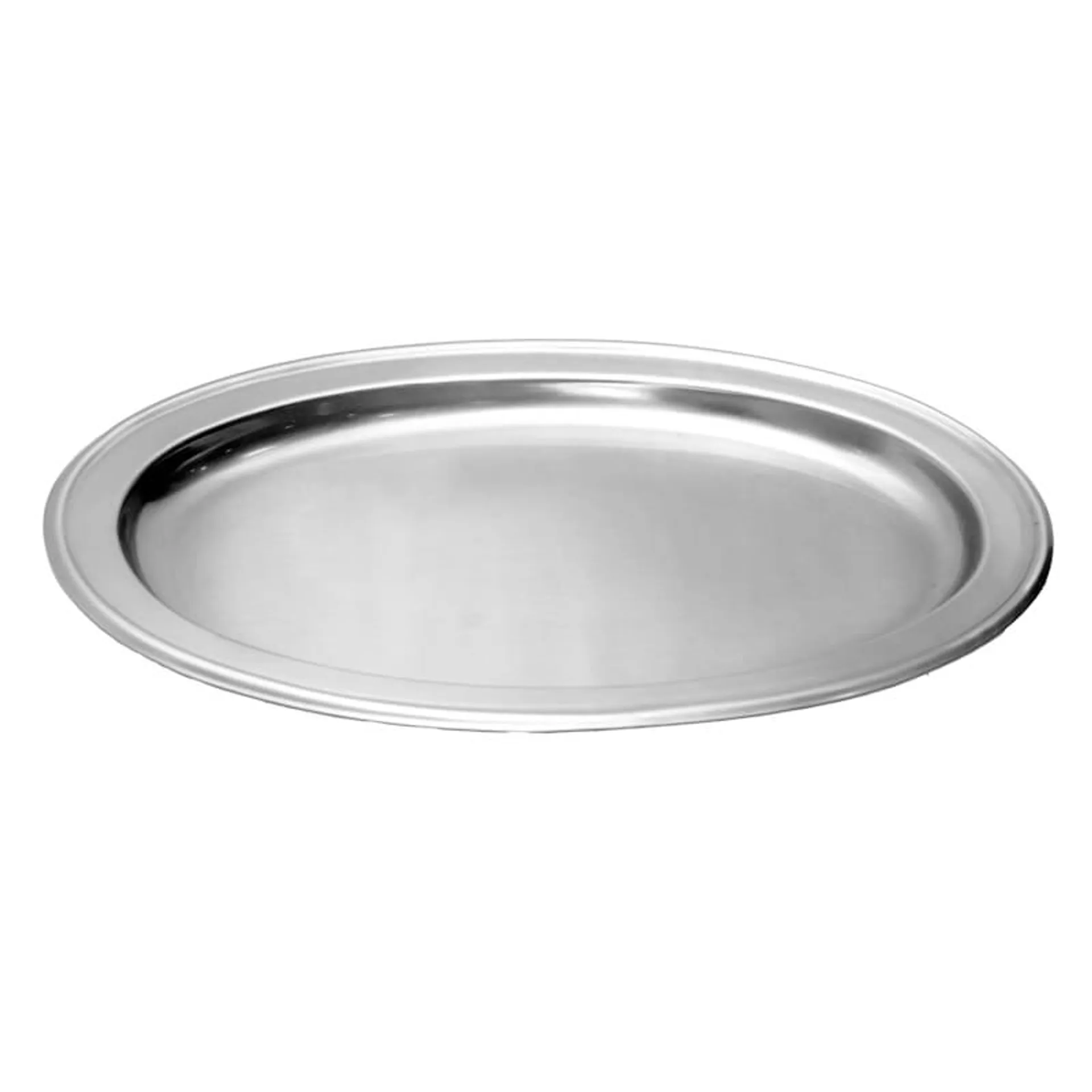 Rim Silver Oval Platter