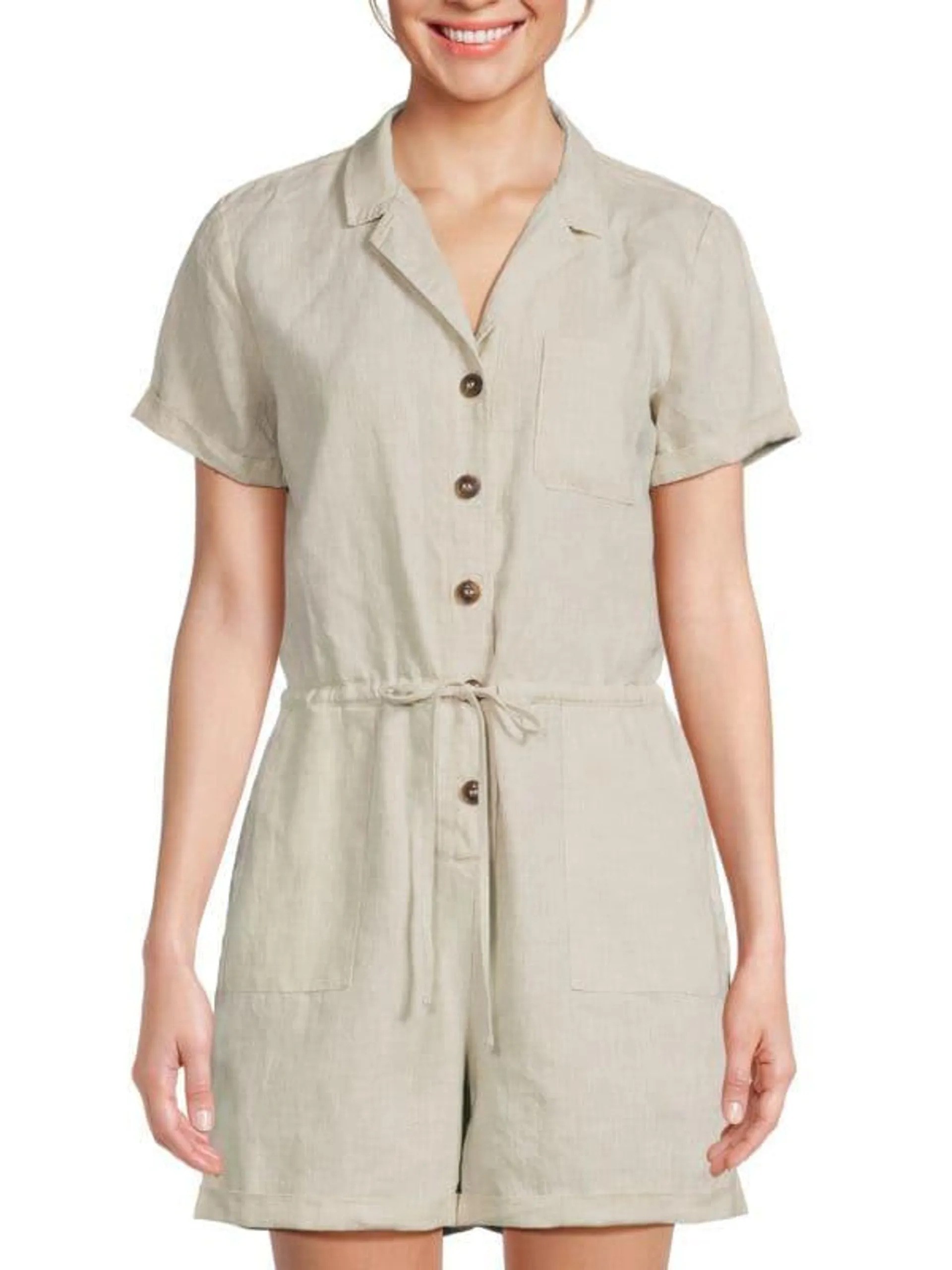 100% Linen Romper