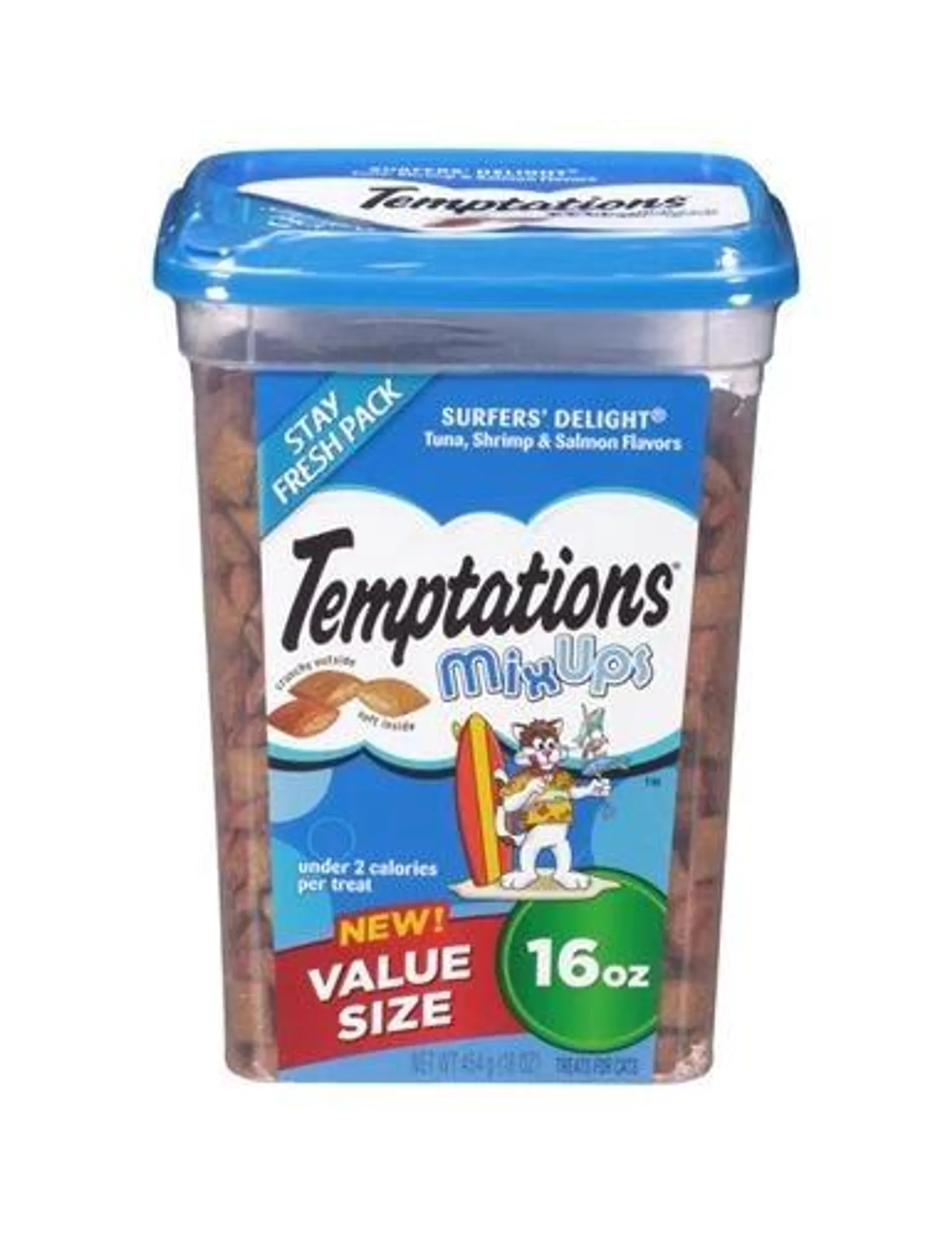 Temptations MixUps Treats for Cats Surfer's Delight Flavor, 16 Ounces