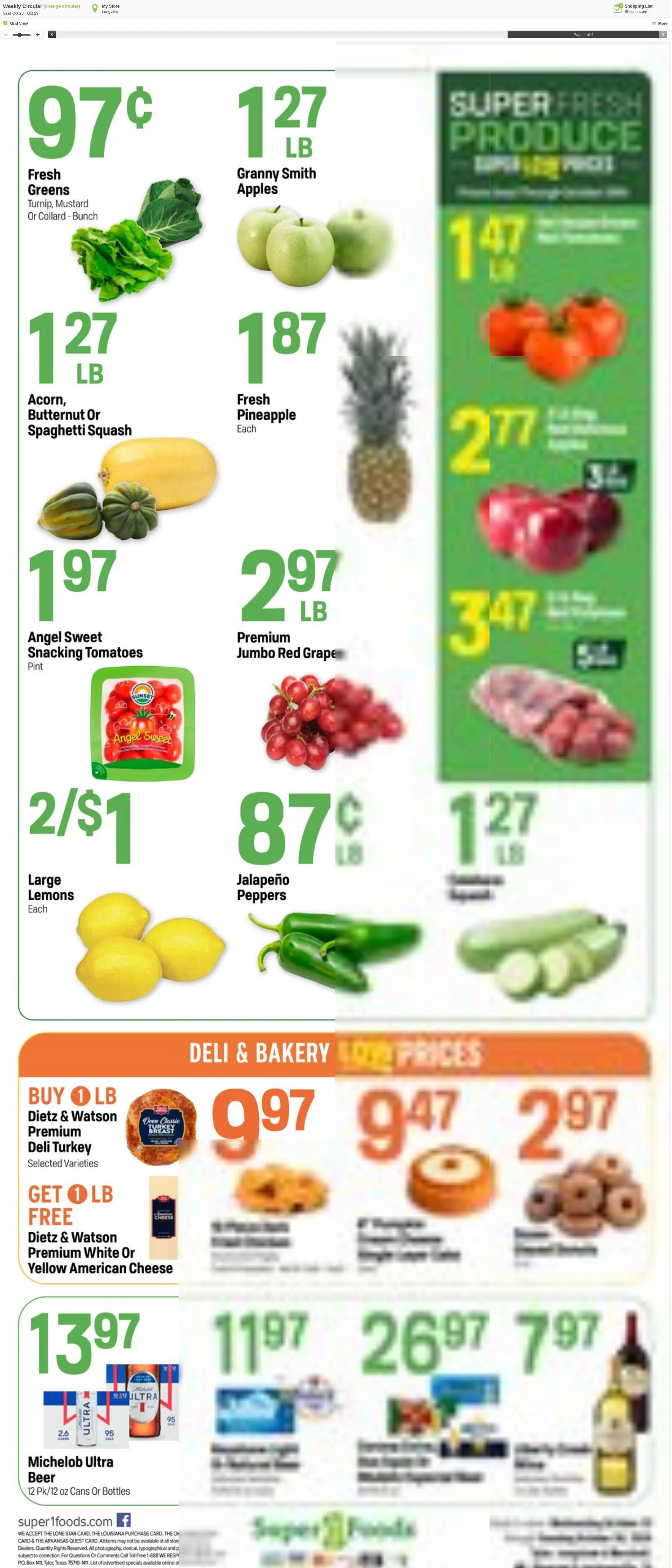 Weekly ad Super1Foods from October 23 to October 29 2024 - Page 4