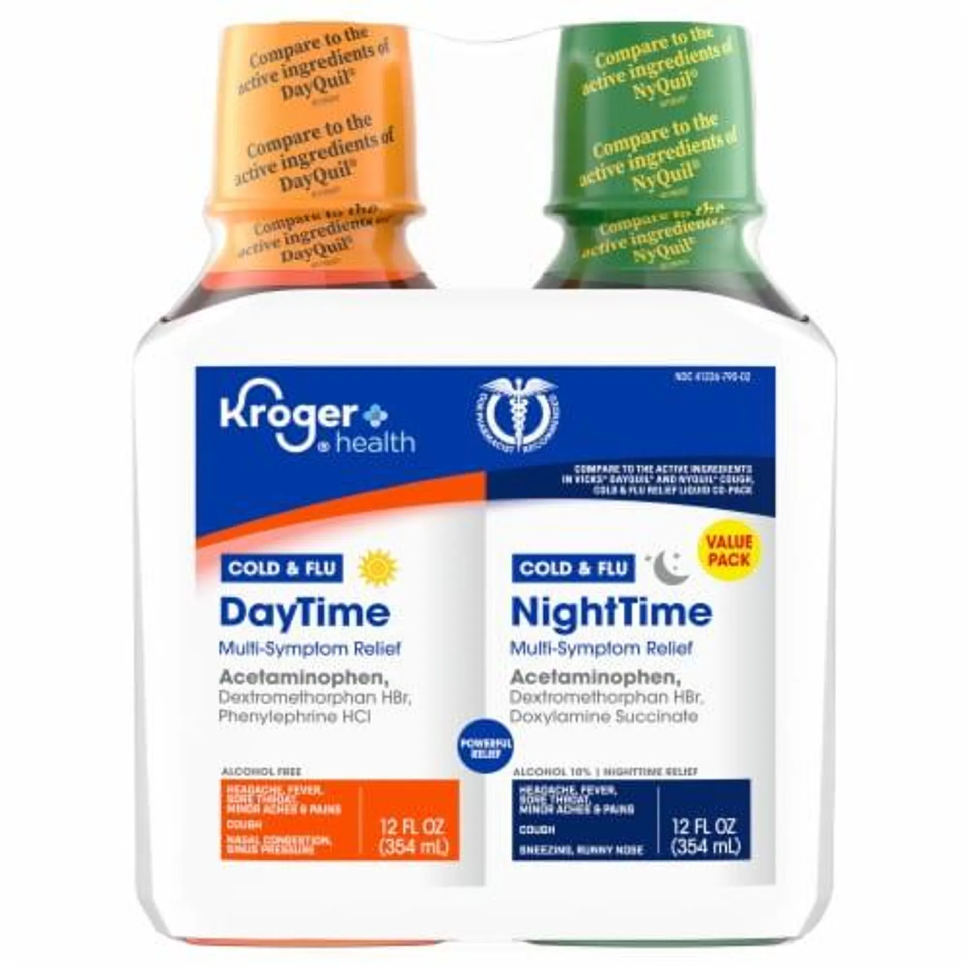 Kroger® Cold & Flu Daytime & Nighttime Multi-Symptom Relief