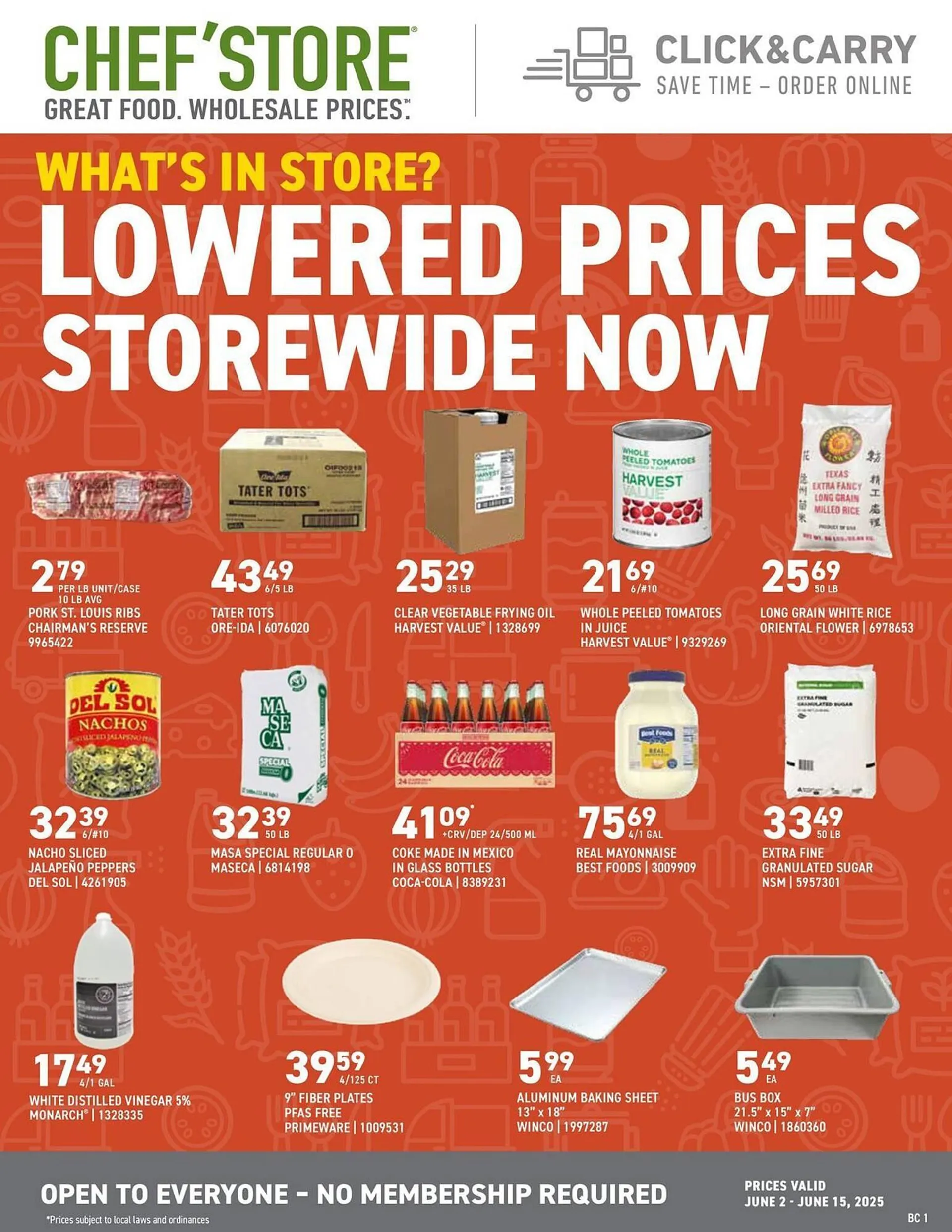 Weekly ad US Foods Chef's Store Weekly Ad from June 3 to June 15 2025 - Page 1