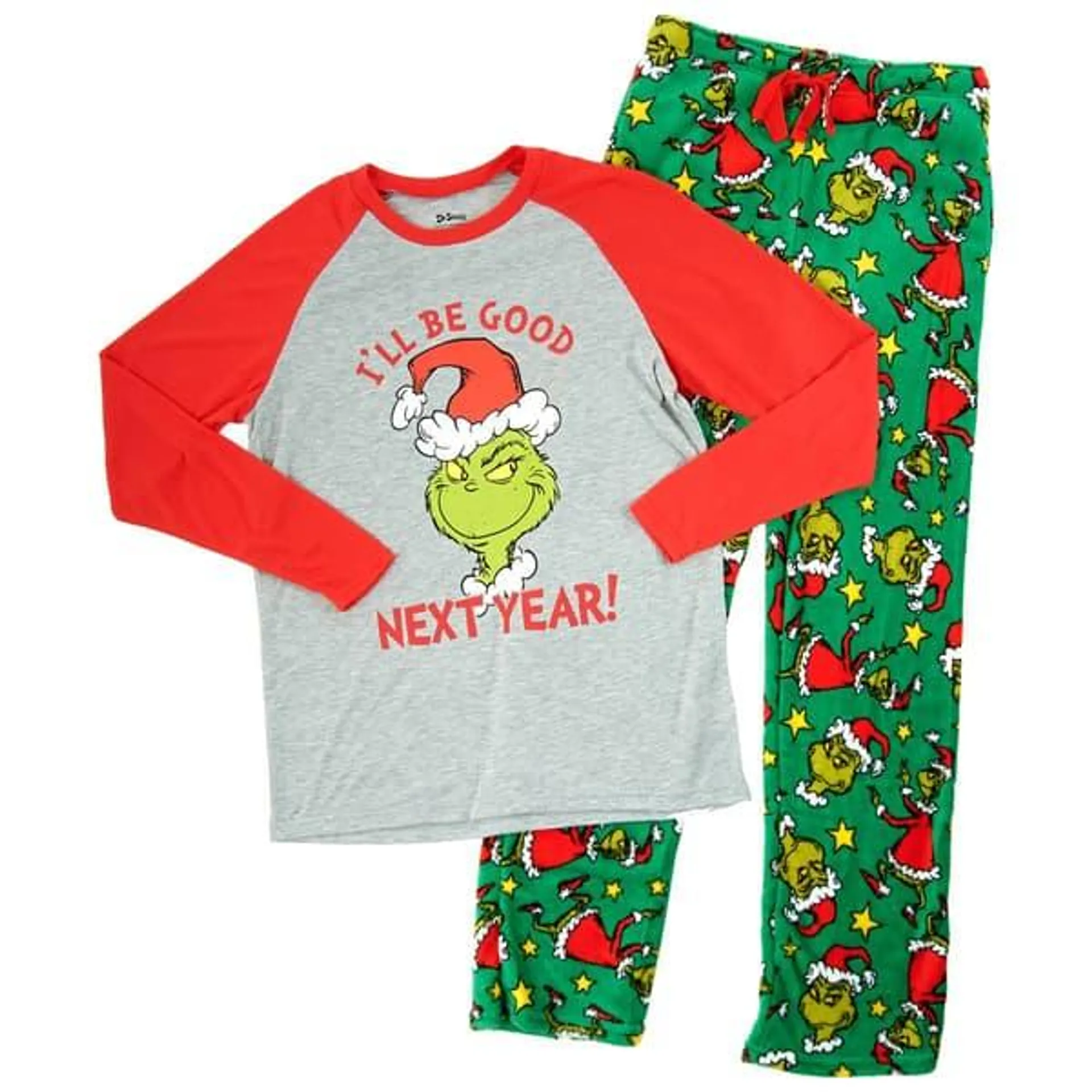 Mens MJC I’ll Be Good Next Year Grinch Pajama Set