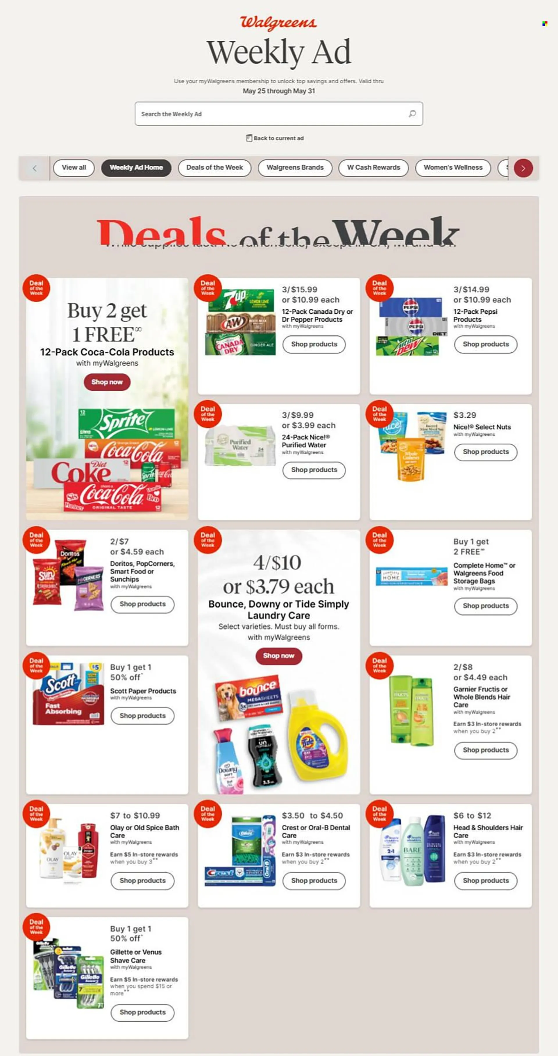 Weekly ad Walgreens Weekly Ad from May 25 to May 31 2025 - Page 1