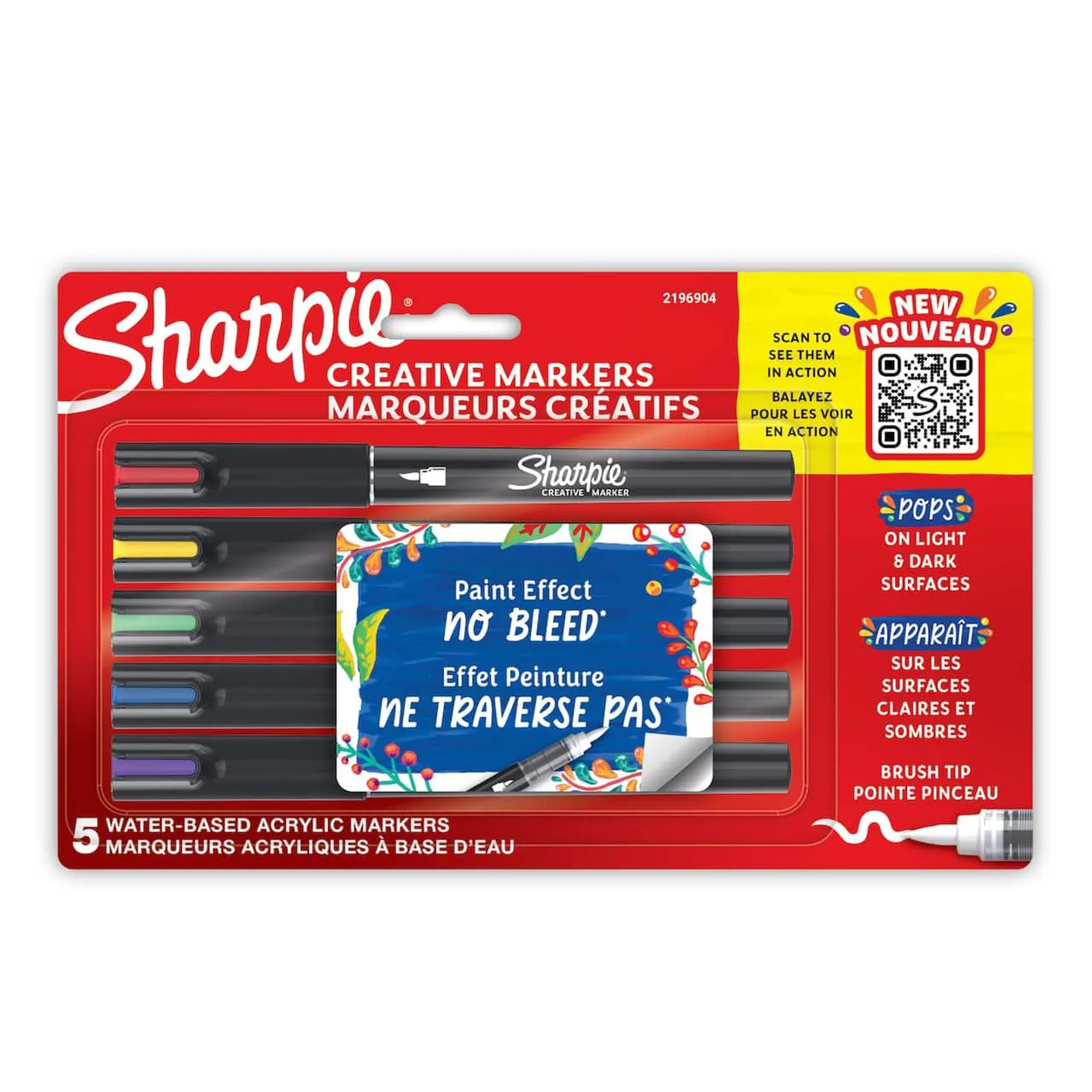 Sharpie® 5 Color Brush Tip Creative Markers
