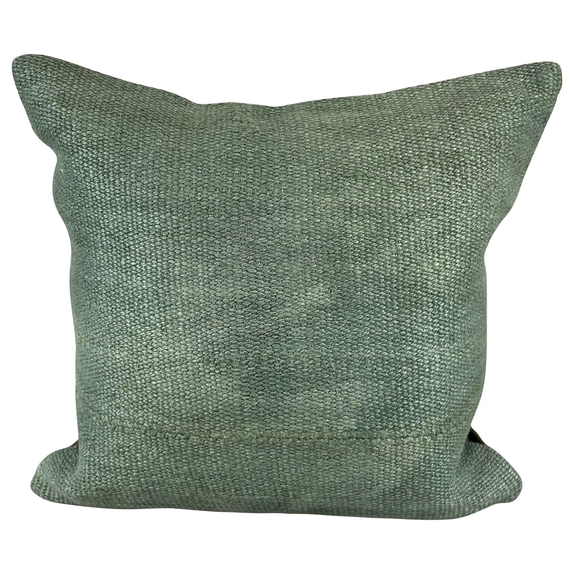 20 x 20 Hemp Pillow Turkish Cushion Natural Green Pillow Cushion Cover #6364