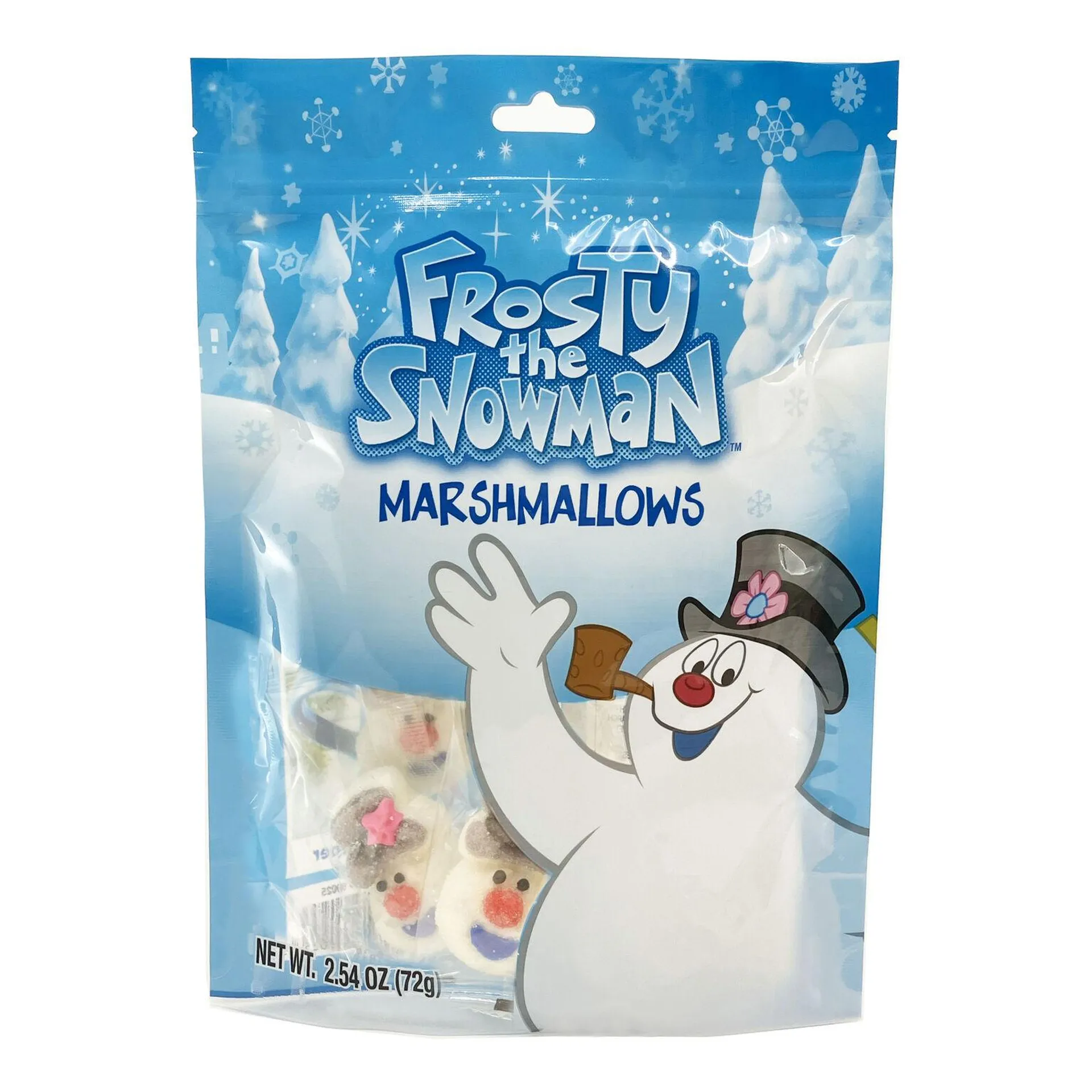 Frosty the Snowman Marshmallow Bag